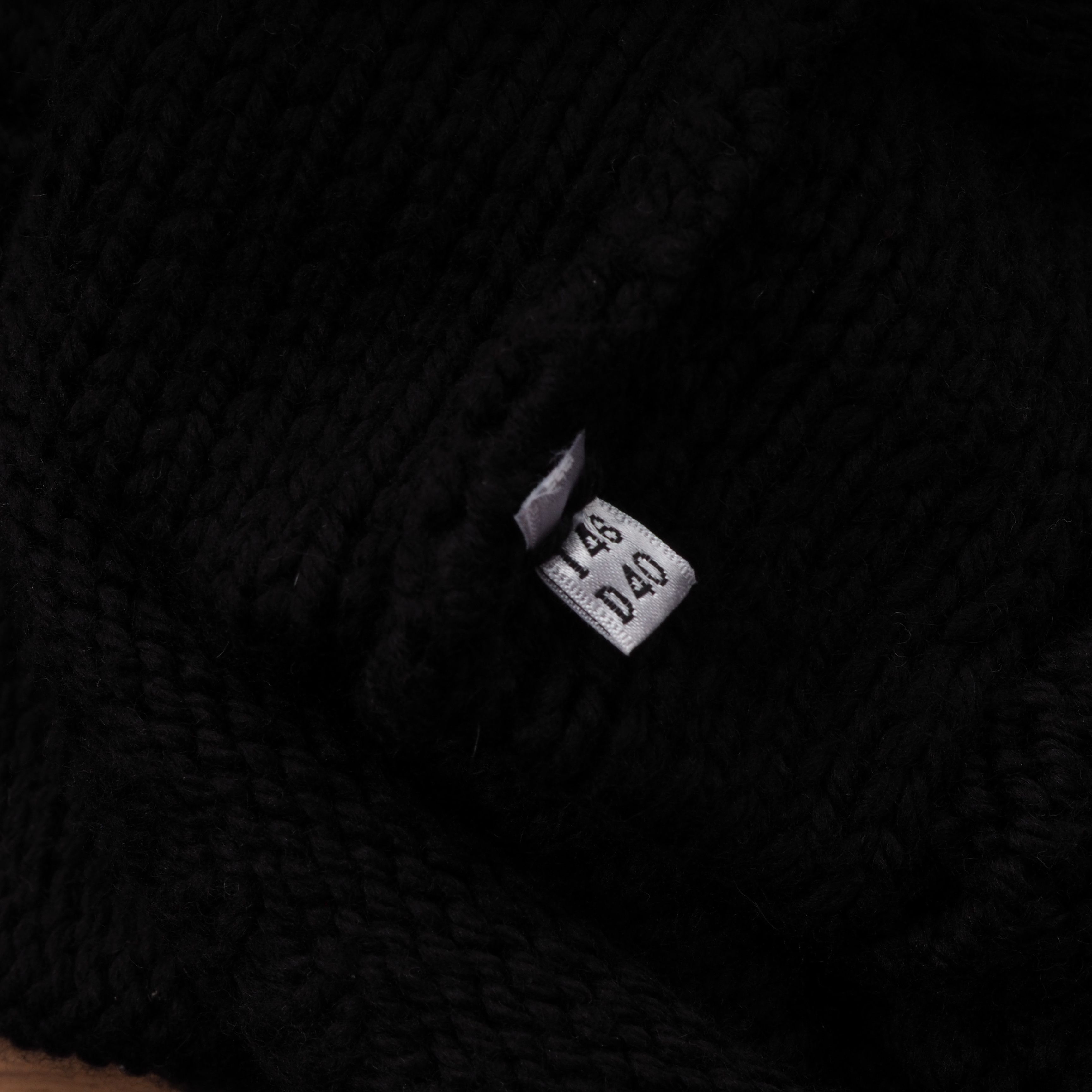 Blumarine Blumarine Vintage Black Knit Turtleneck Pullover Sweater Size L / US 10 / IT 46 - 8 Thumbnail
