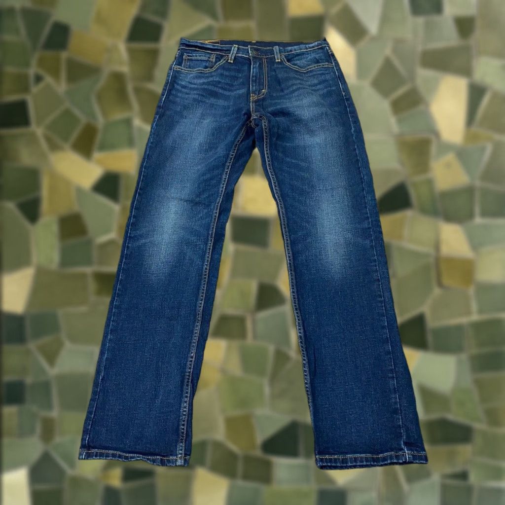 Levi's Levi's Jeans 505 Straight Mens 30x31 Denim Stretch Blue, Regular Fit, 5-Pocket, Zip Fly, Cotton Elastane, 30 Waist Men’s Jeans Size US 30 / EU 46 - 1 Thumbnail