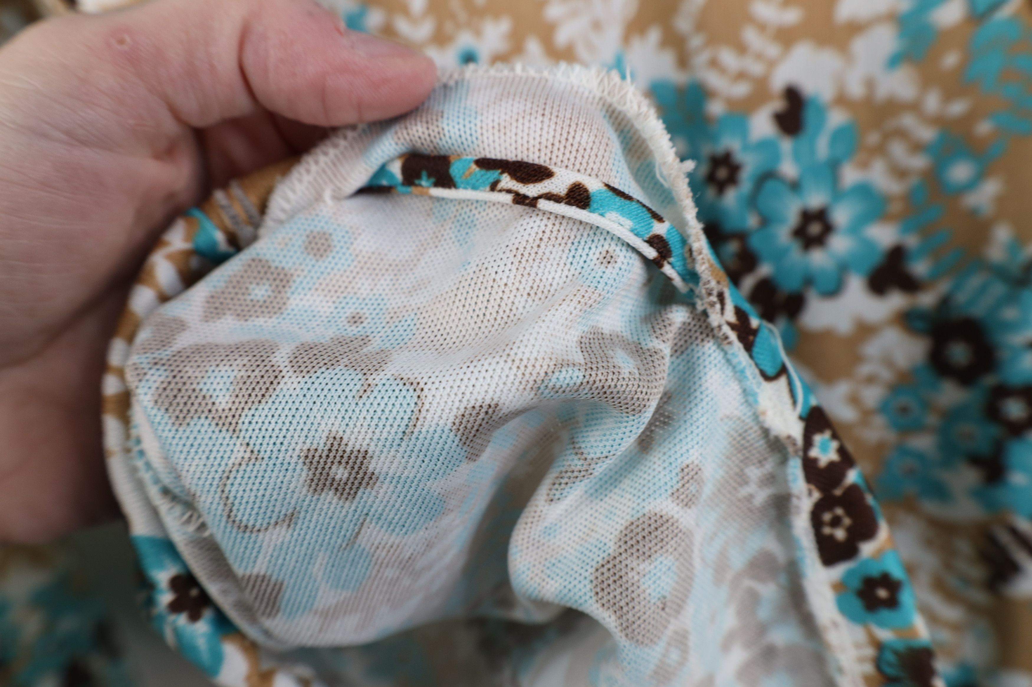 Vintage Vintage 70s Streetwear Boho Chic Flower Turtleneck Shirt Size M / US 6-8 / IT 42-44 - 6 Thumbnail