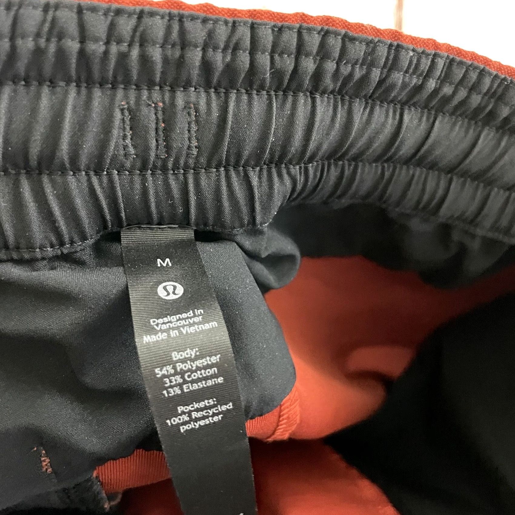 Lululemon Lululemon Bowline Pants Mens M Aztec Brick Rust Red Jogger Pants Activewear 90s? (adjust if needed) Size US 31 - 2 Thumbnail