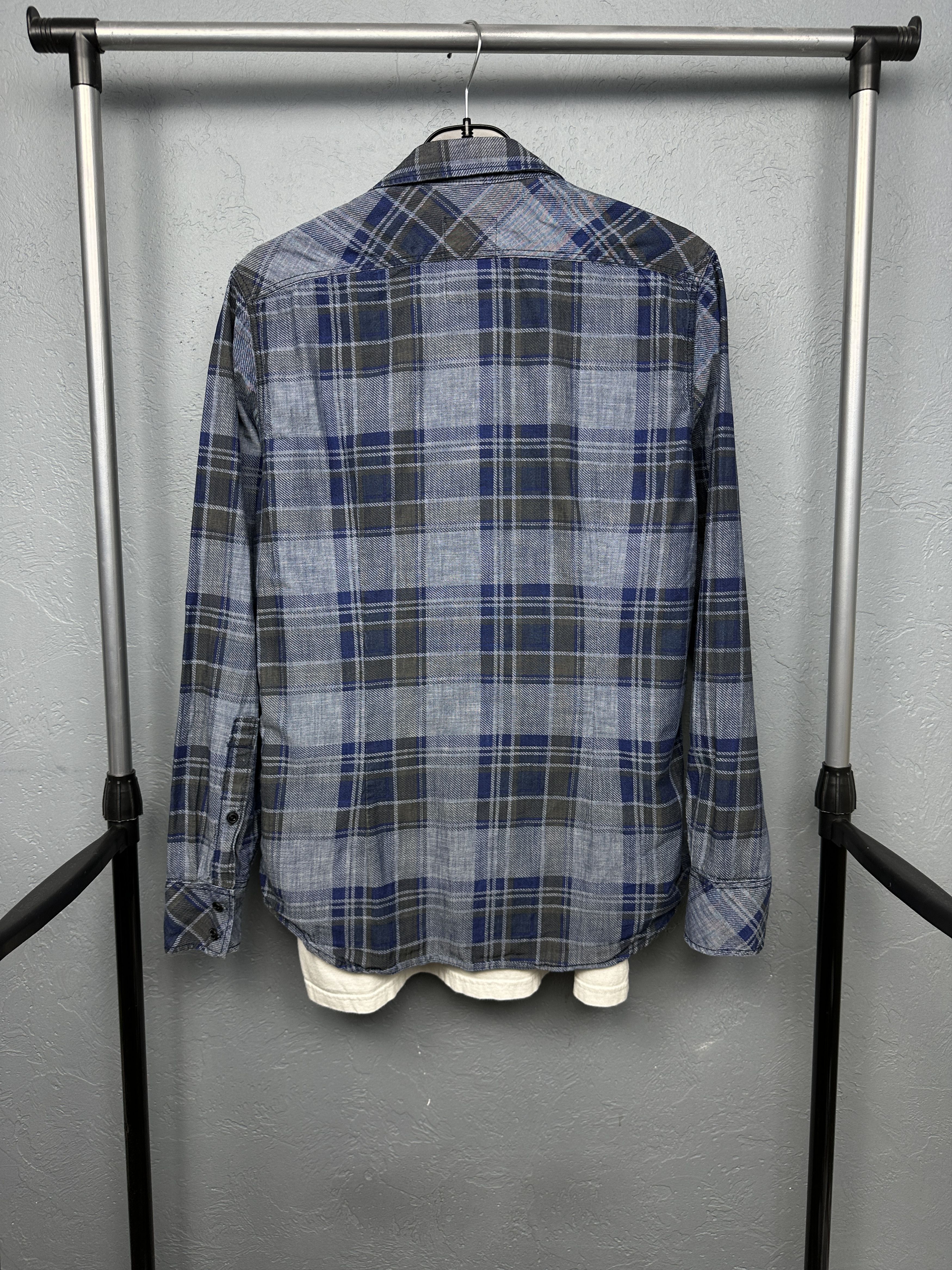 G-Star G Star Raw Mens Attacc Long Sleeve Plaid Shirt Size US M / EU 48-50 / 2 - 6 Thumbnail