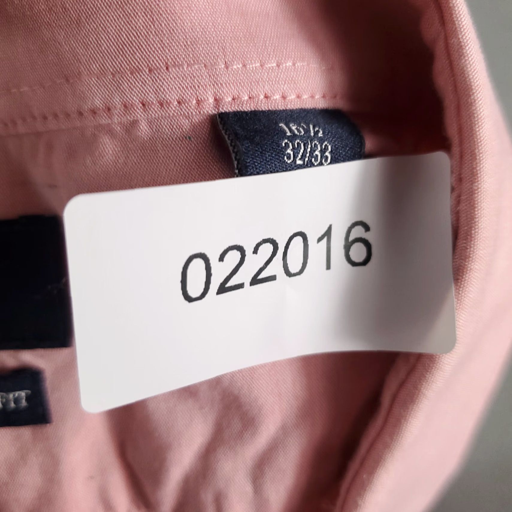 Original Penguin Original Penguin Shirt Mens 16.5 Pink Dress Shirt Long Sleeve Button Up Cotton Woven Collared Slim Fit Modern American Mens Size 42R - 7 Thumbnail