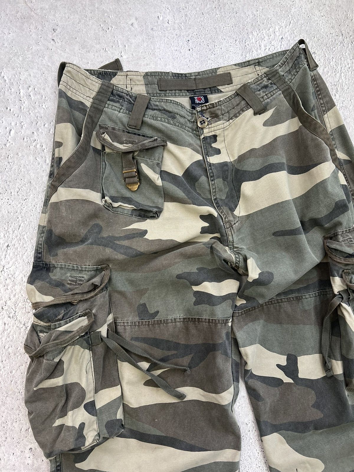 Japanese Brand × Junya Watanabe Y2K Vintage Streetwear Camo Cargo Baggy Jeans sh Size US 32 / EU 48 - 6 Thumbnail