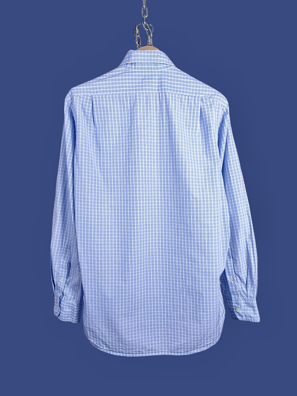 Ralph Lauren Purple Label Check Cotton Long Sleeve Shirt