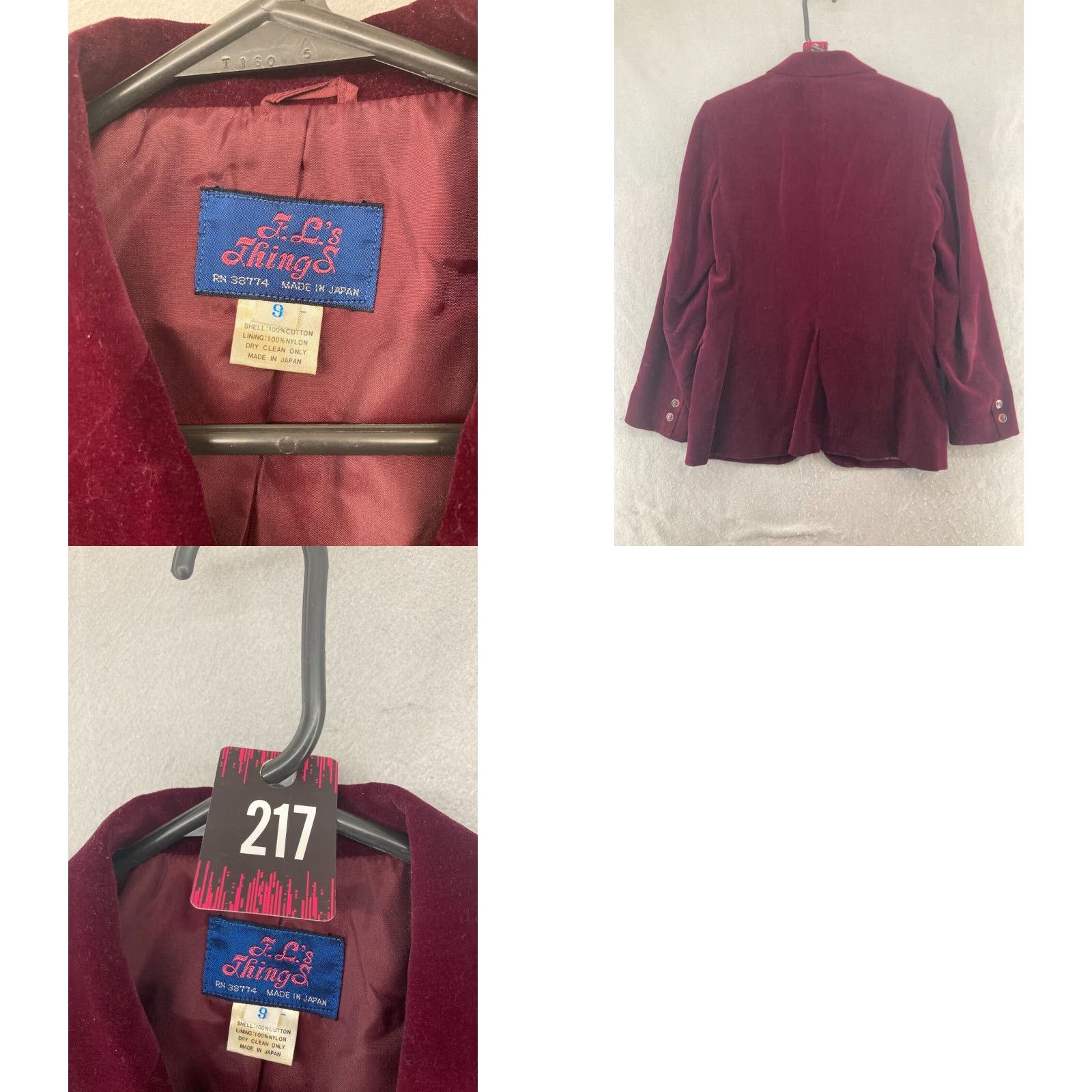 Vintage VINTAGE FL Things Womens Sport Jacket 9 Red Berry Work 80s 90s Size M / US 6-8 / IT 42-44 - 8 Thumbnail