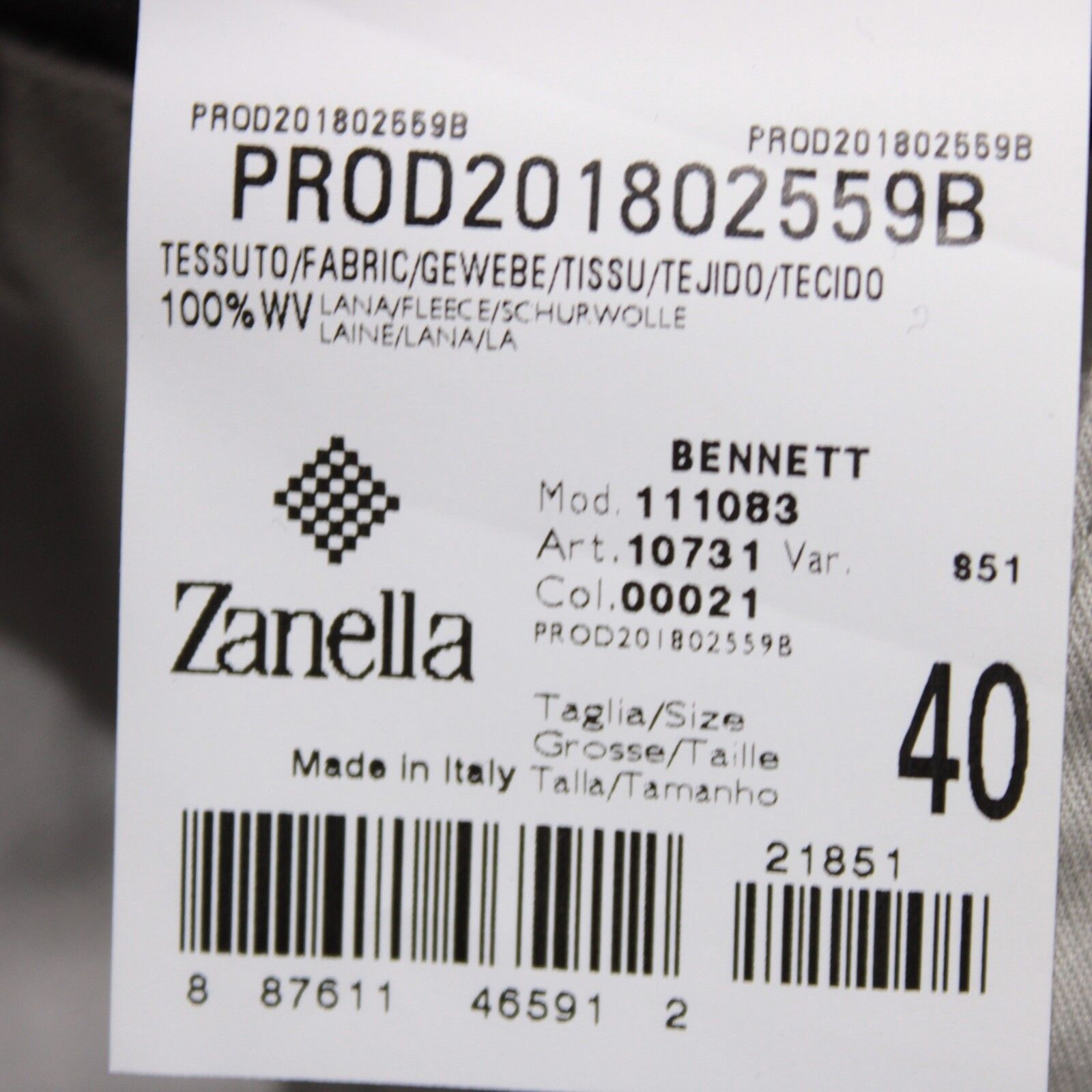 Zanella Zanella New with tags Dress Pants Size 40 US In Gray Size US 40 / EU 56 - 6 Thumbnail
