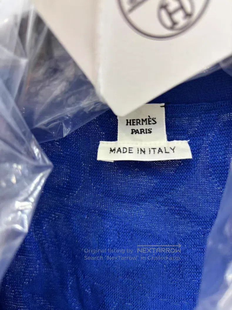 Hermes Hermes Pig Nose Dark Striped Logo Long Cardigan Size XS / US 0-2 / IT 36-38 - 2 Thumbnail
