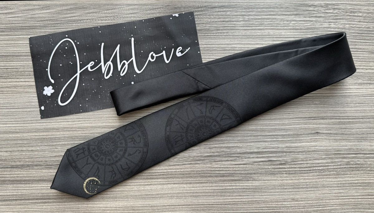 Japanese Brand × Vintage Avant garde 12 constellations embroidered neck tie Size ONE SIZE - 1 Thumbnail