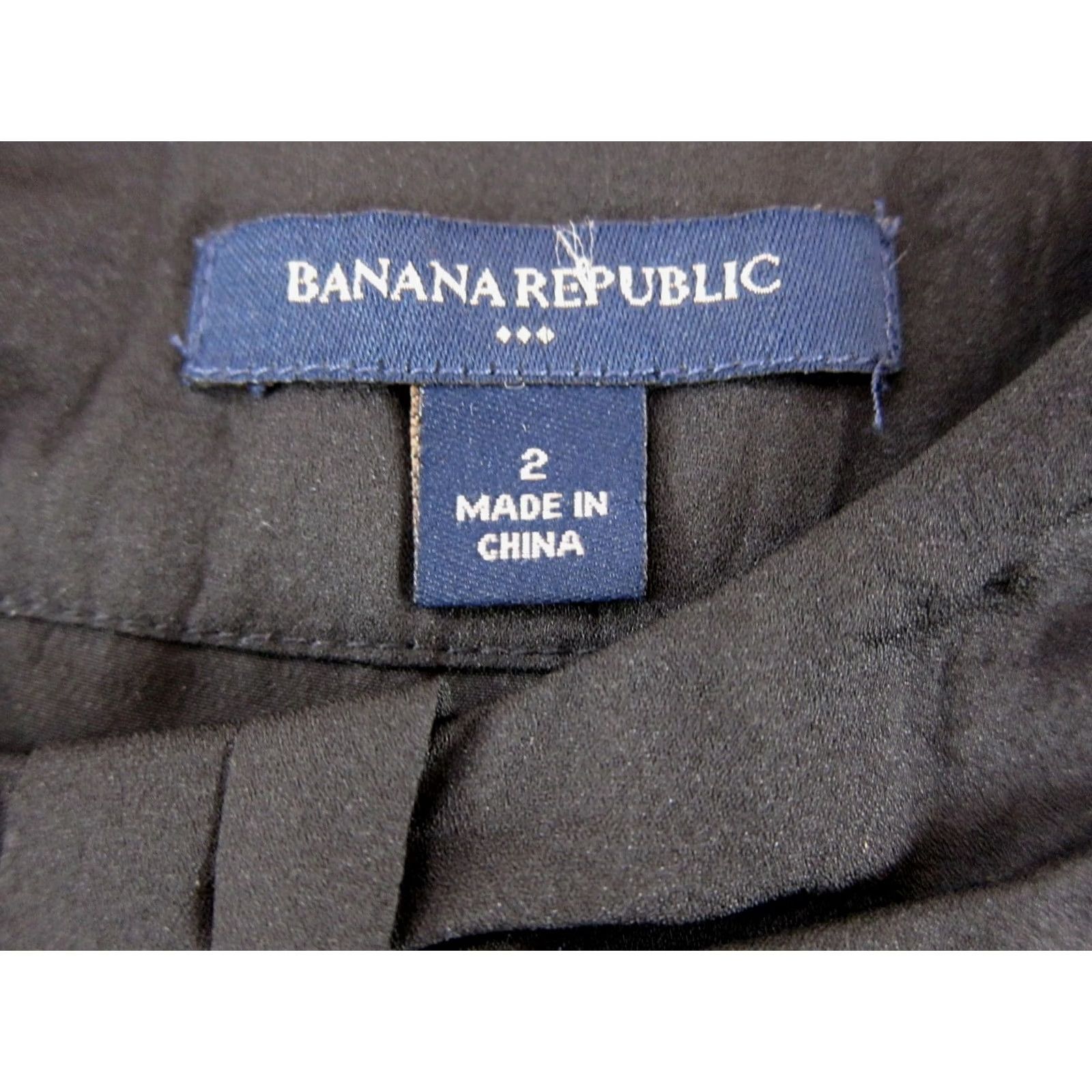 Banana Republic Banana Republic Sleeveless Sheath Tank Dress 2 Black White Floral Geometric Lined Back zipper Knee Length Womens Dress 2 Size XS / US 0-2 / IT 36-38 - 3 Thumbnail