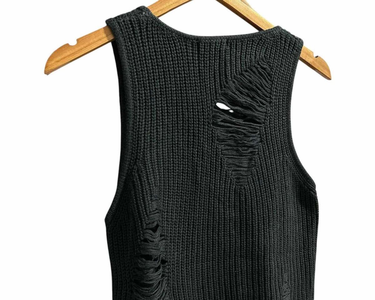 Hysteric Glamour × If Six Was Nine × Japanese Brand 🔥Sick Y2K Sly Lang Distressed Knit Sleeveless Goth Punk Size US M / EU 48-50 / 2 - 11 Thumbnail