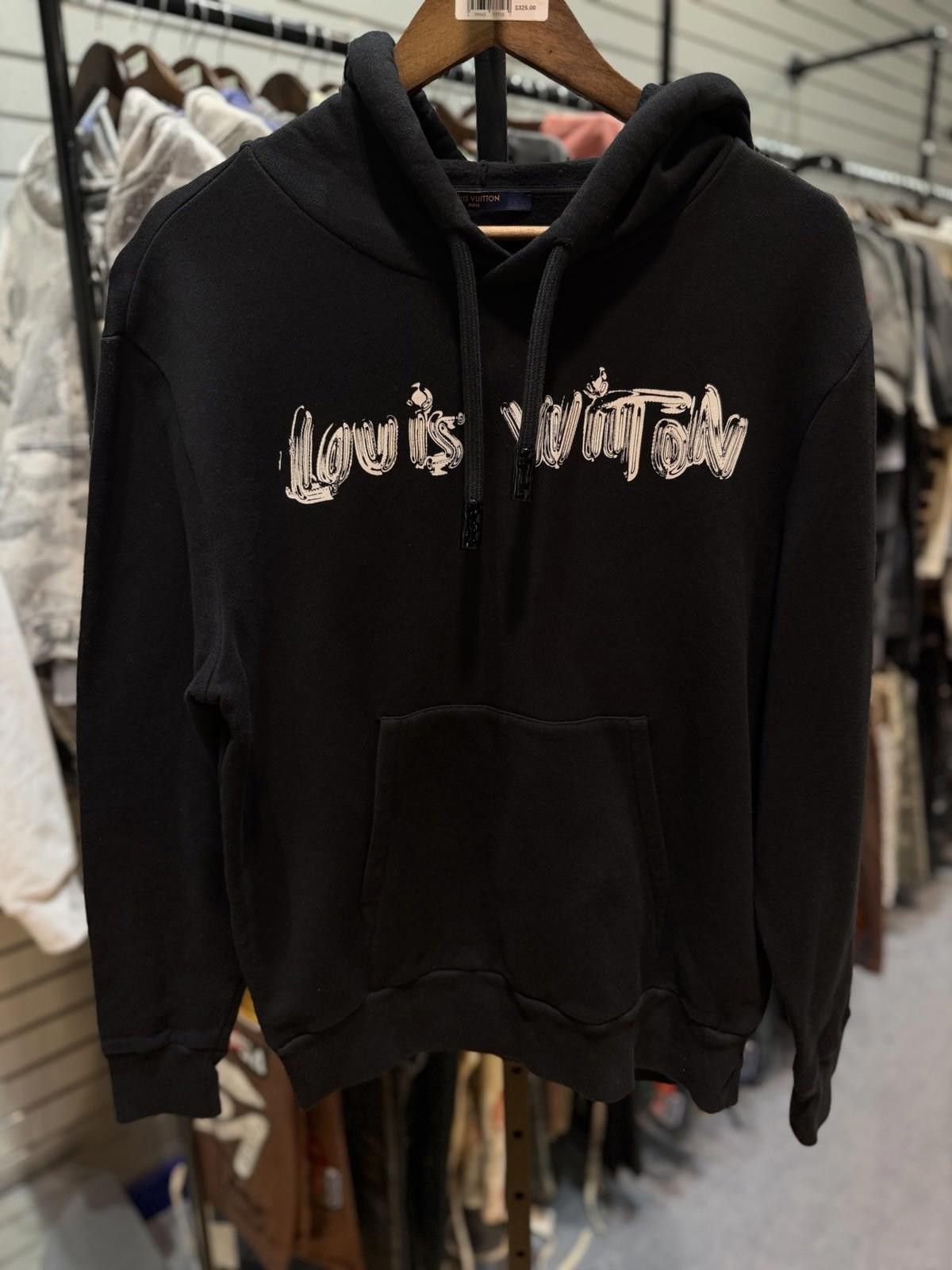 Louis Vuitton Size Medium - Louis Vuitton Graphic Hoodie Black SS22 1A9SVP Size US M / EU 48-50 / 2 - 1 Thumbnail