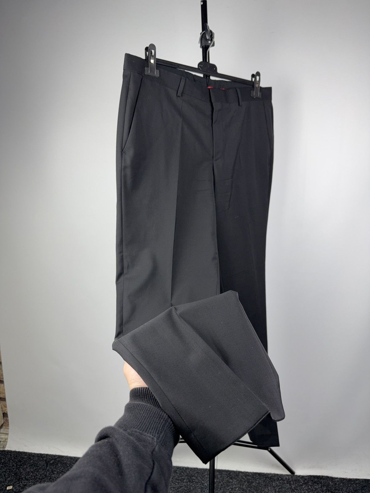 Hugo Boss Hugo Boss Luxury 00s Black Dress Pants Classic Trousers Size US 34 / EU 50 - 4 Thumbnail