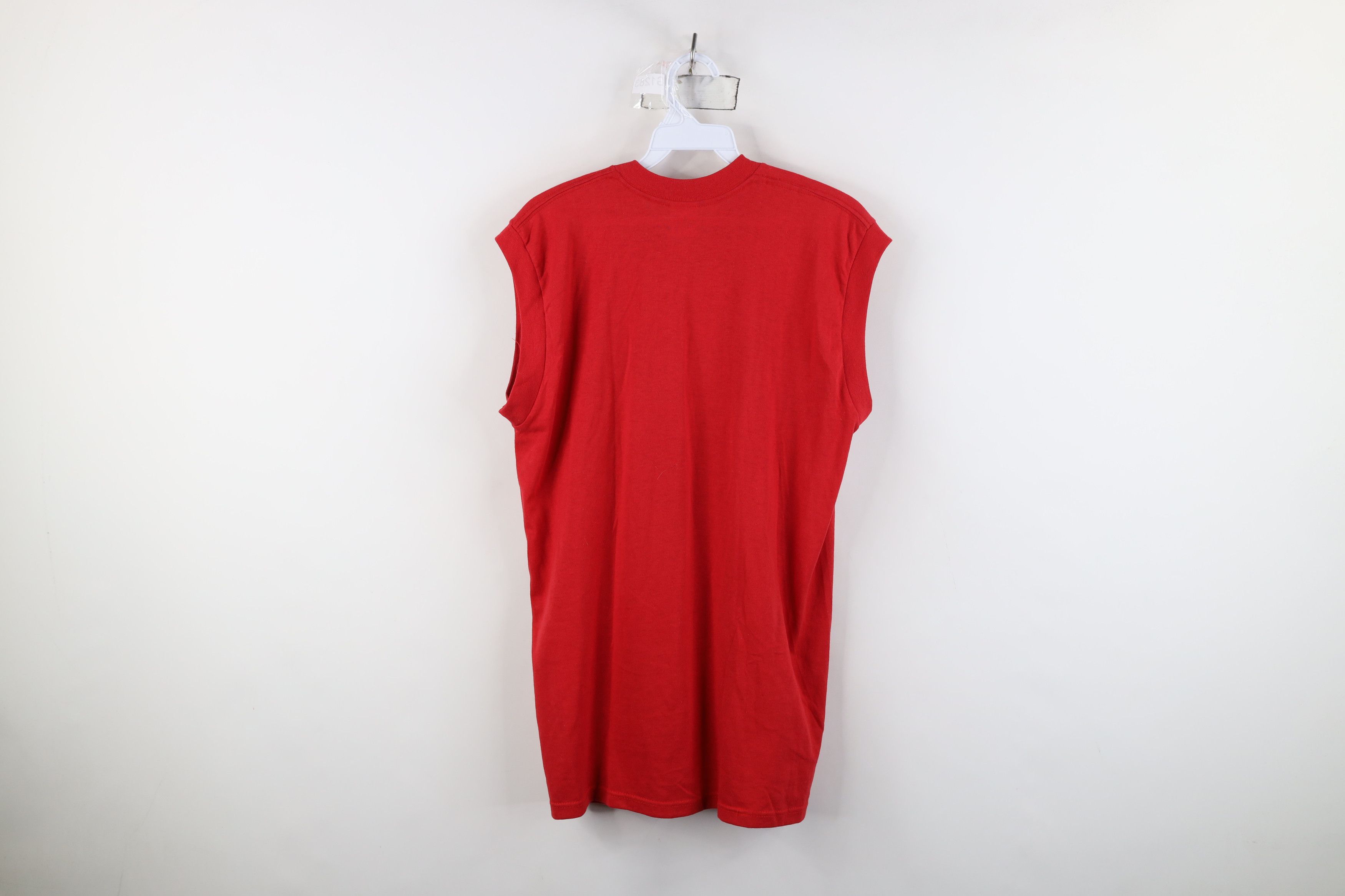 Vintage Vintage 70s Streetwear Blank Sleeveless Muscle T-Shirt USA Size US L / EU 52-54 / 3 - 11 Thumbnail