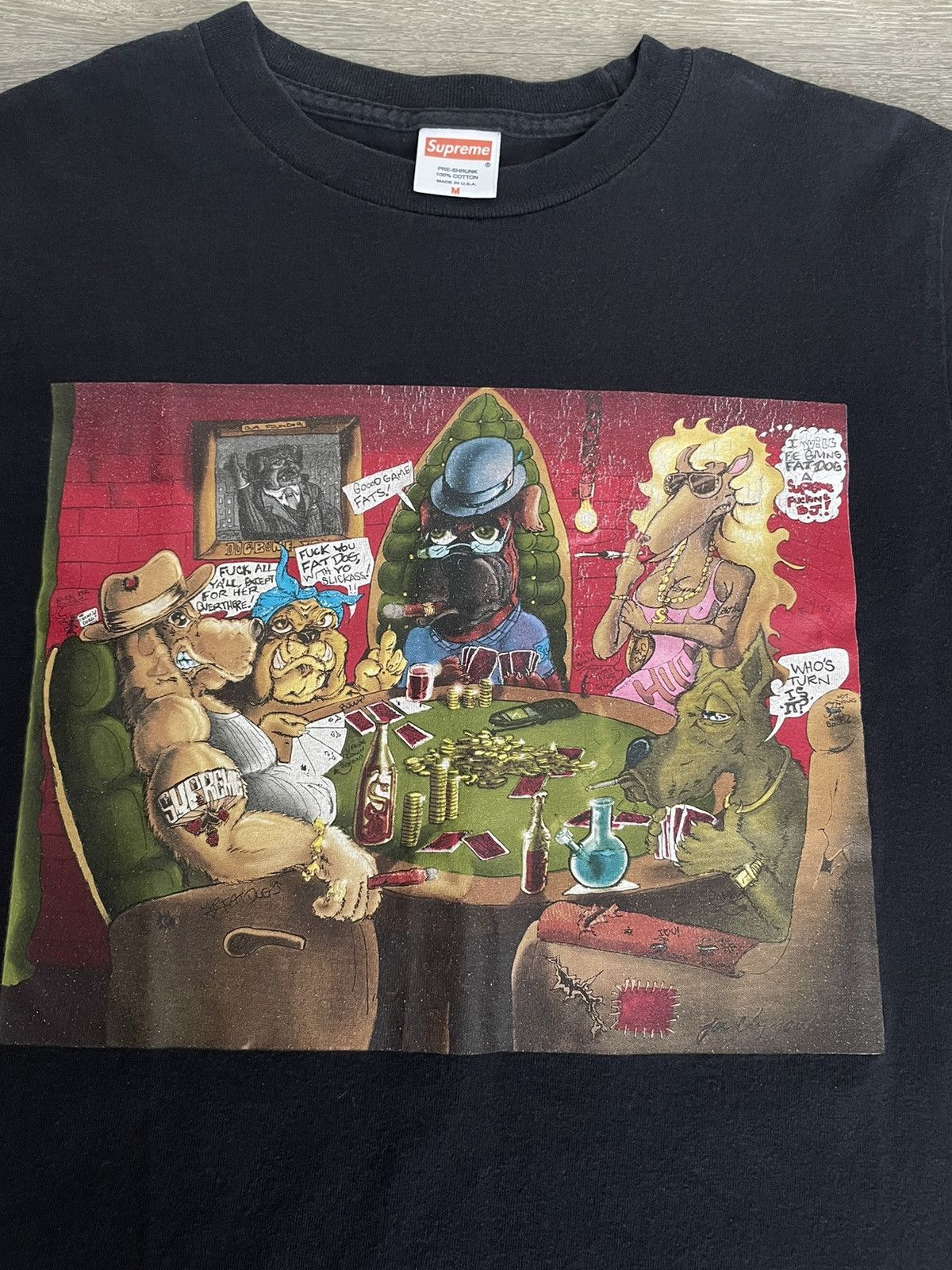 Supreme SS07 Supreme x Joe Cool Dog Poker tee | Grailed