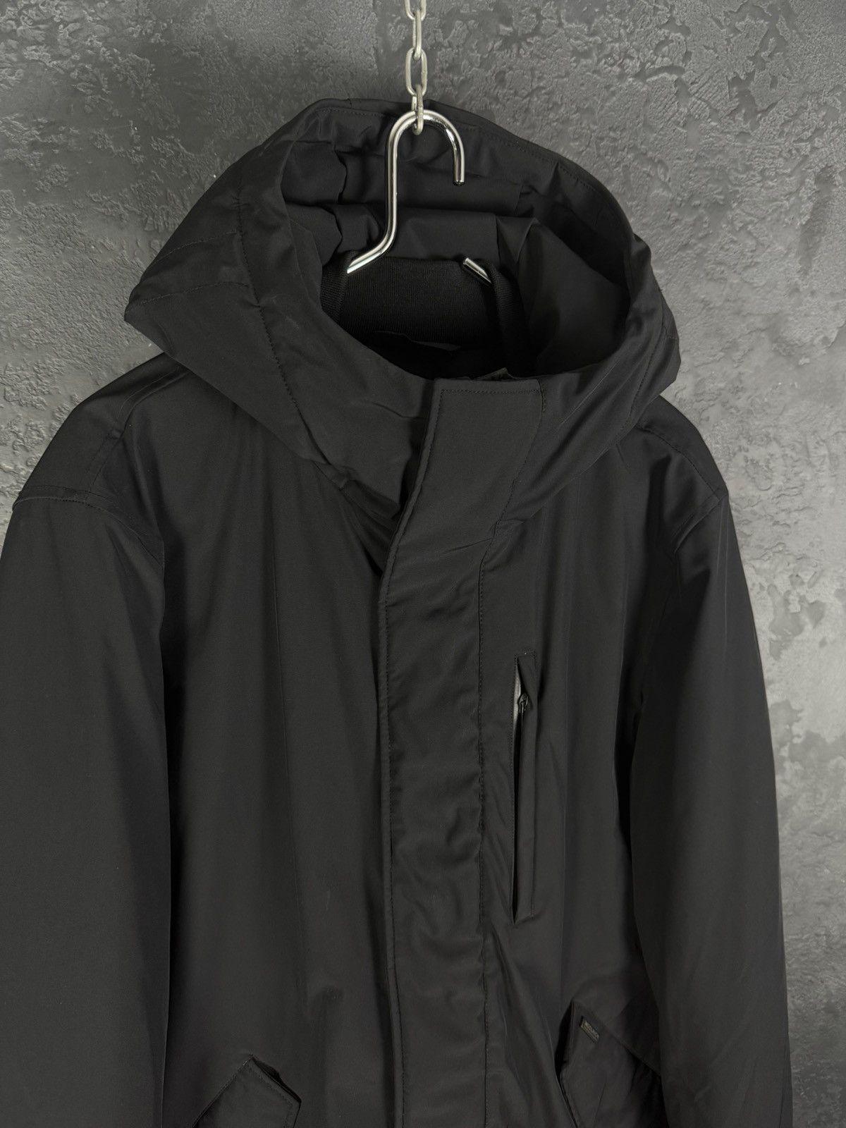 Woolrich Woolen Mills Woolrich Men’s Down Parka Black Hooded Jacket Size US L / EU 52-54 / 3 - 10 Thumbnail