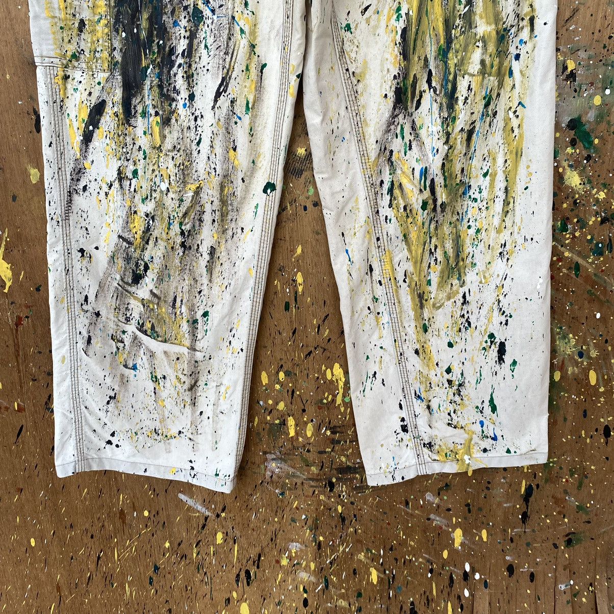 Carhartt × Vintage Vintage Carhatt Crazy Splash Paint Carpenter Pants Size US 32 / EU 48 - 4 Thumbnail