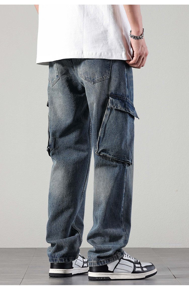 Japanese Brand × Jean Trendy loose washed casual workwear straight jeans Size US 32 / EU 48 - 4 Thumbnail