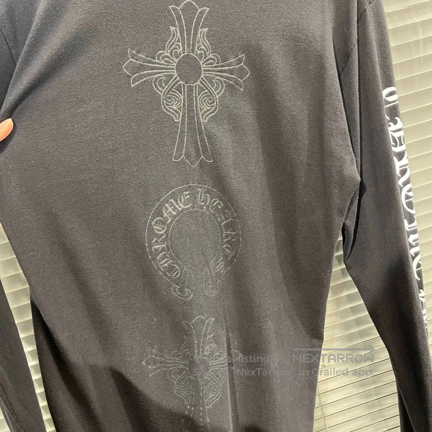 Chrome Hearts Black Long Sleeve Shirt with Pocket Design. Size US M / EU 48-50 / 2 - 6 Thumbnail