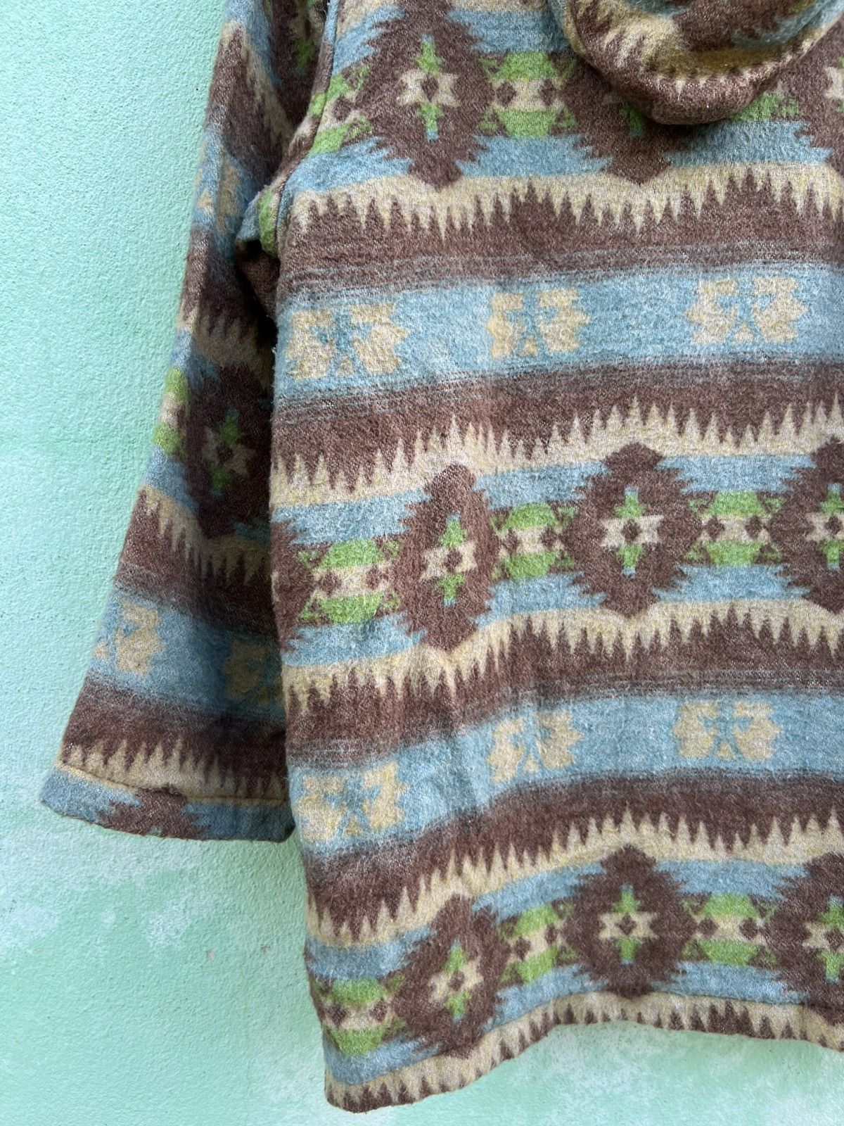 Japanese Brand Vintage Margaretline Aztec Wool Duffle Coat Native American Size US XL / EU 56 / 4 - 15 Thumbnail