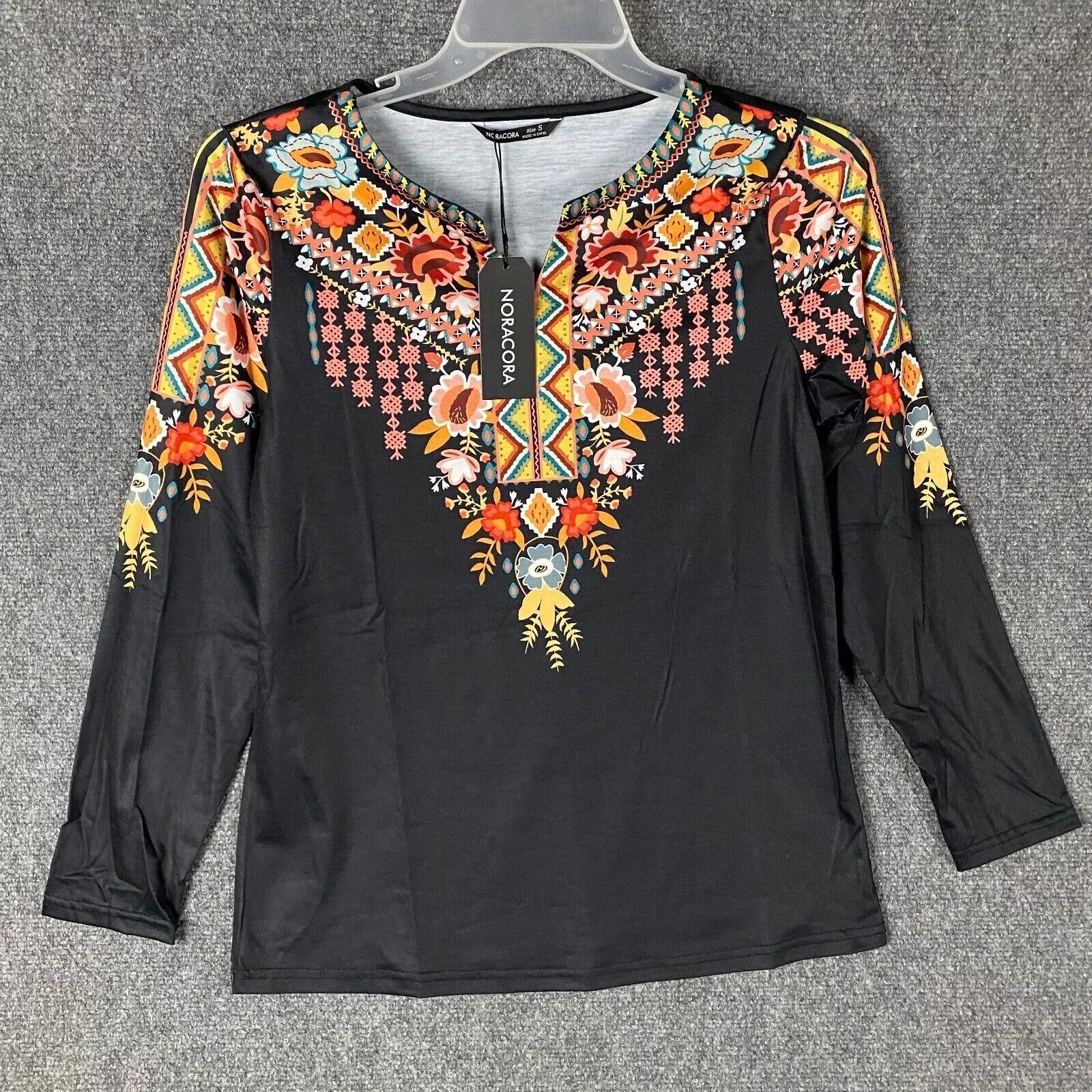 Other Noracora Top Women's NWT Long Sleeve Cotton Polyester S Size S / US 4 / IT 40 - 1 Thumbnail