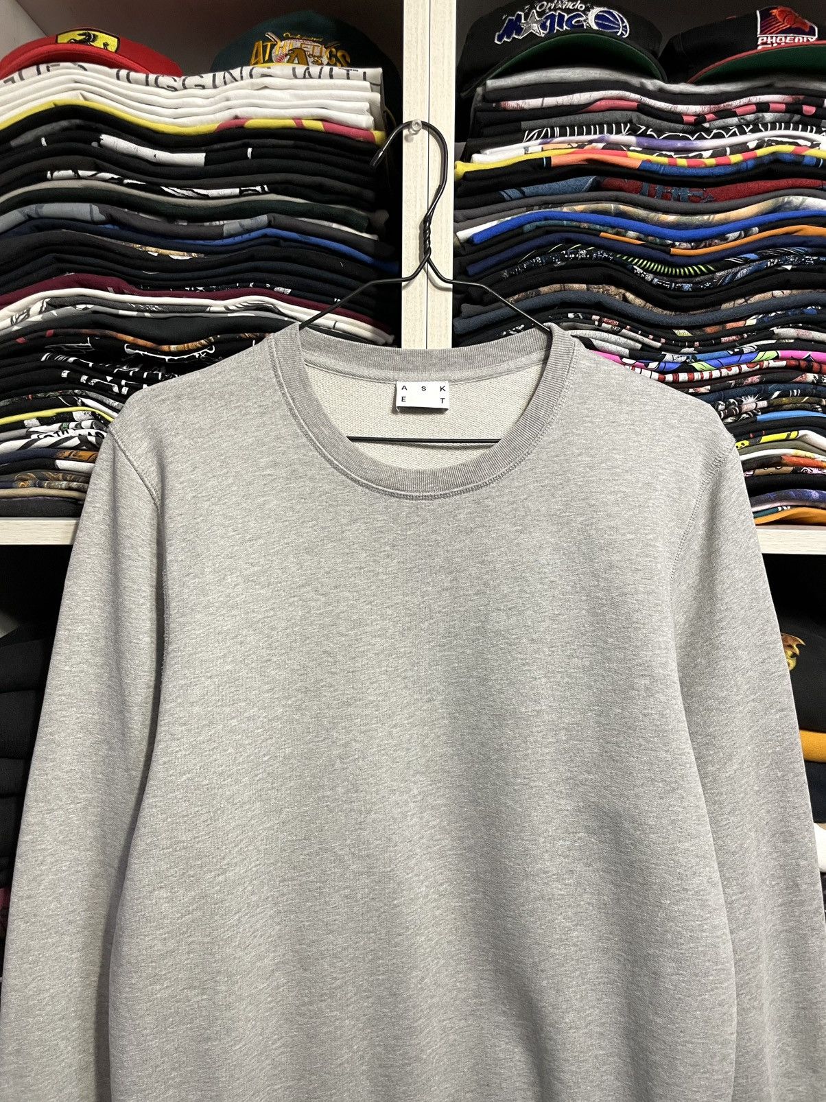 Asket Asket Basic Cotton Sweatshirt Crewneck Size M Gray Size US M / EU 48-50 / 2 - 2 Thumbnail