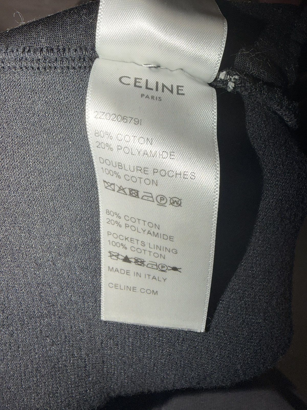 Celine Celine Velour Triomphe logo jersey track pants Size US 36 / EU 52 - 7 Thumbnail