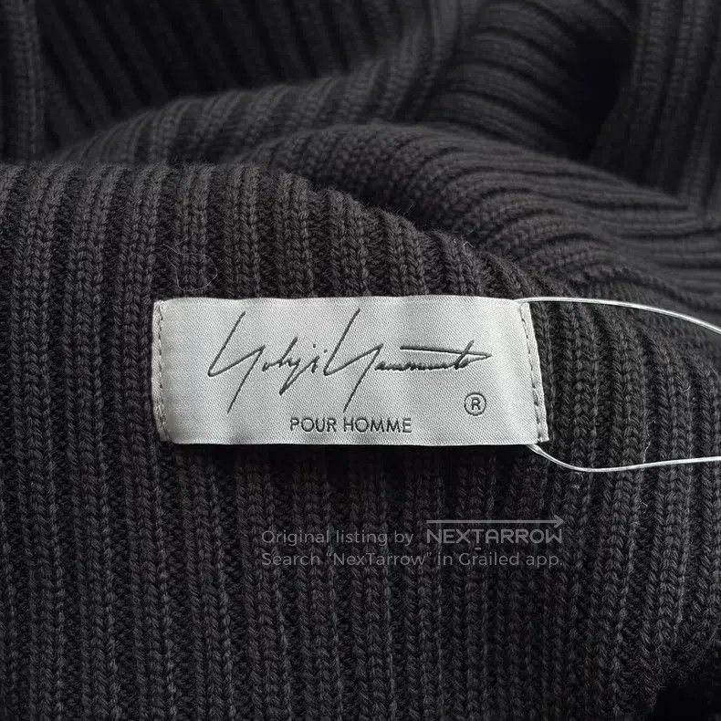 Yohji Yamamoto YOHJI YAMAMOTO Twisted Knit Patch High Neck Sweater Size US L / EU 52-54 / 3 - 5 Thumbnail