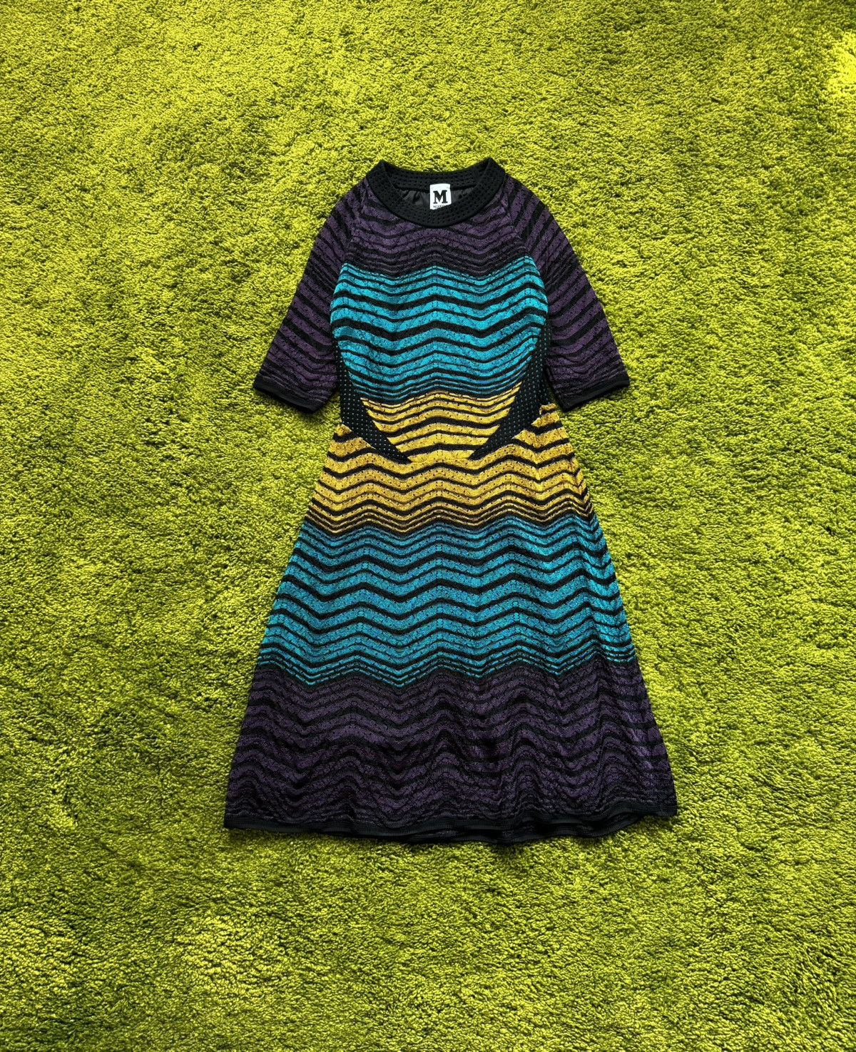 Missoni avant garde coloured crochet dress