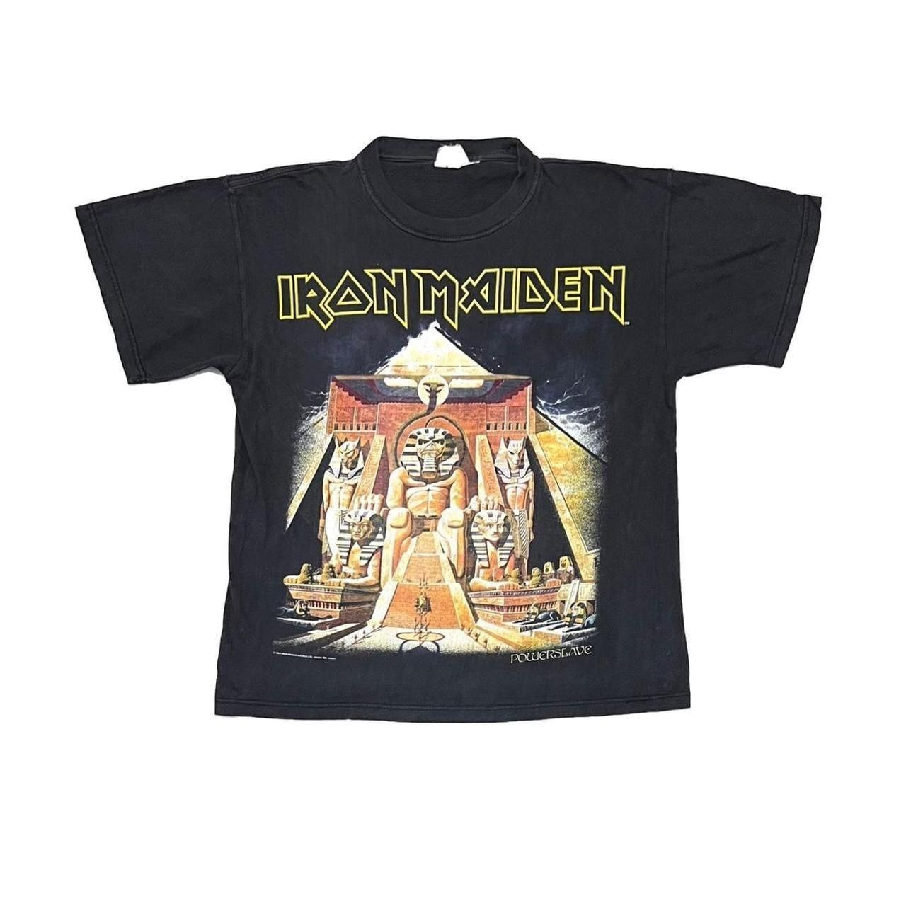 t-shirt iron maiden vintage 1984 power slave, image size:1280x1280