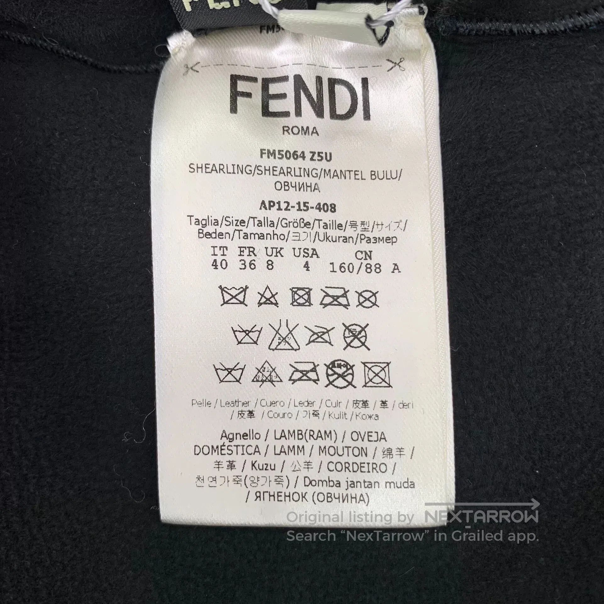 Fendi black furry monster zip jacket by fendi. Size US M / EU 48-50 / 2 - 7 Thumbnail