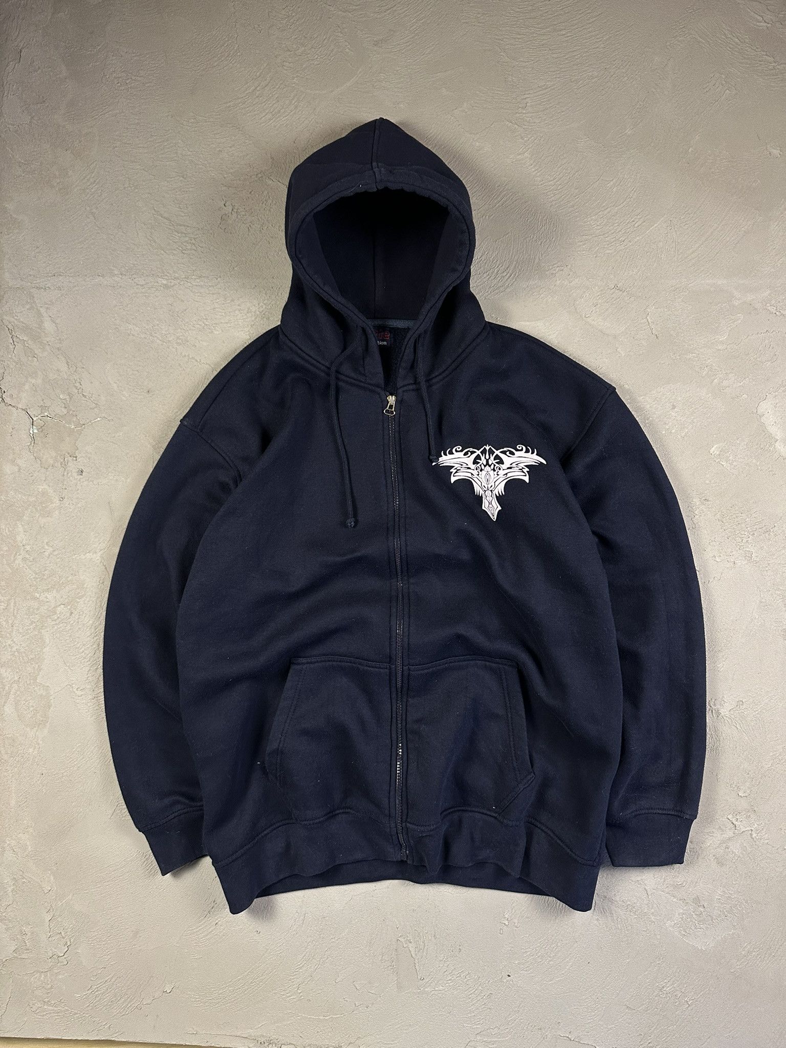 Affliction × JNCO × Vintage Vintage Y2k Tribal Hiphop Oversized Boxy Hoodie 2000s Size US XXL / EU 58 / 5 - 5 Thumbnail