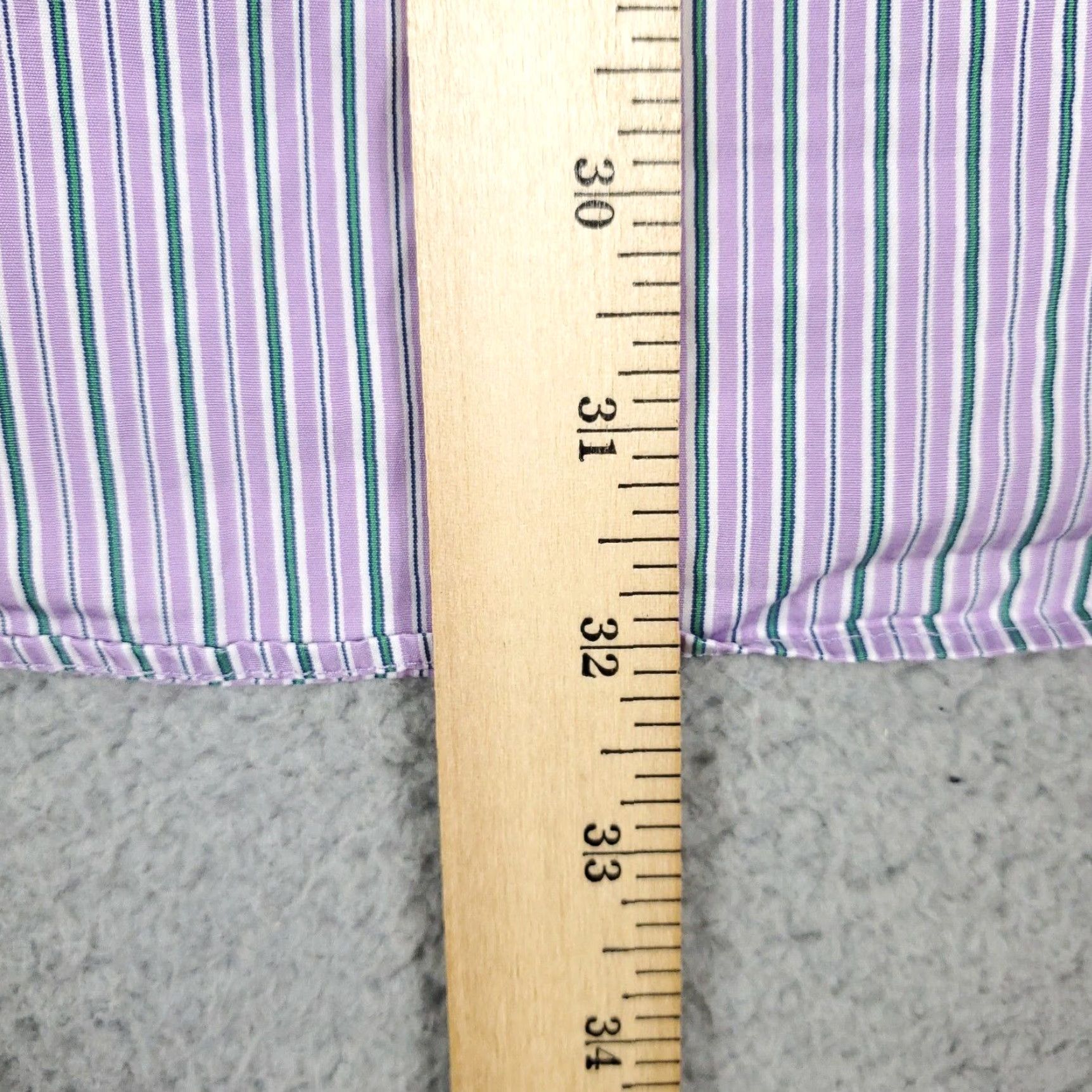 Brooks Brothers VINTAGE Brooks Brothers Purple Striped Button-Up Shirt Large Casual Long Sleeve Mens Size US L / EU 52-54 / 3 - 7 Thumbnail
