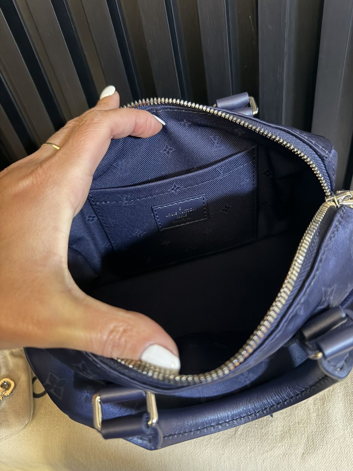 Louis Vuitton louis vuitton woman bag speedy bandolier 20 blu navy M23445 Size ONE SIZE - 6 Thumbnail