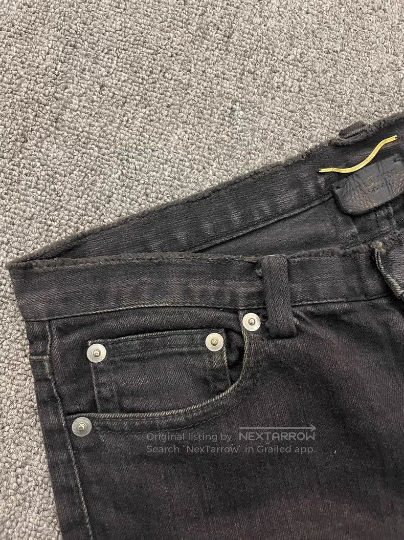 Saint Laurent Paris Saint Laurent Paris Black Frayed Denim Jeans Size US 26 / EU 42 - 6 Thumbnail