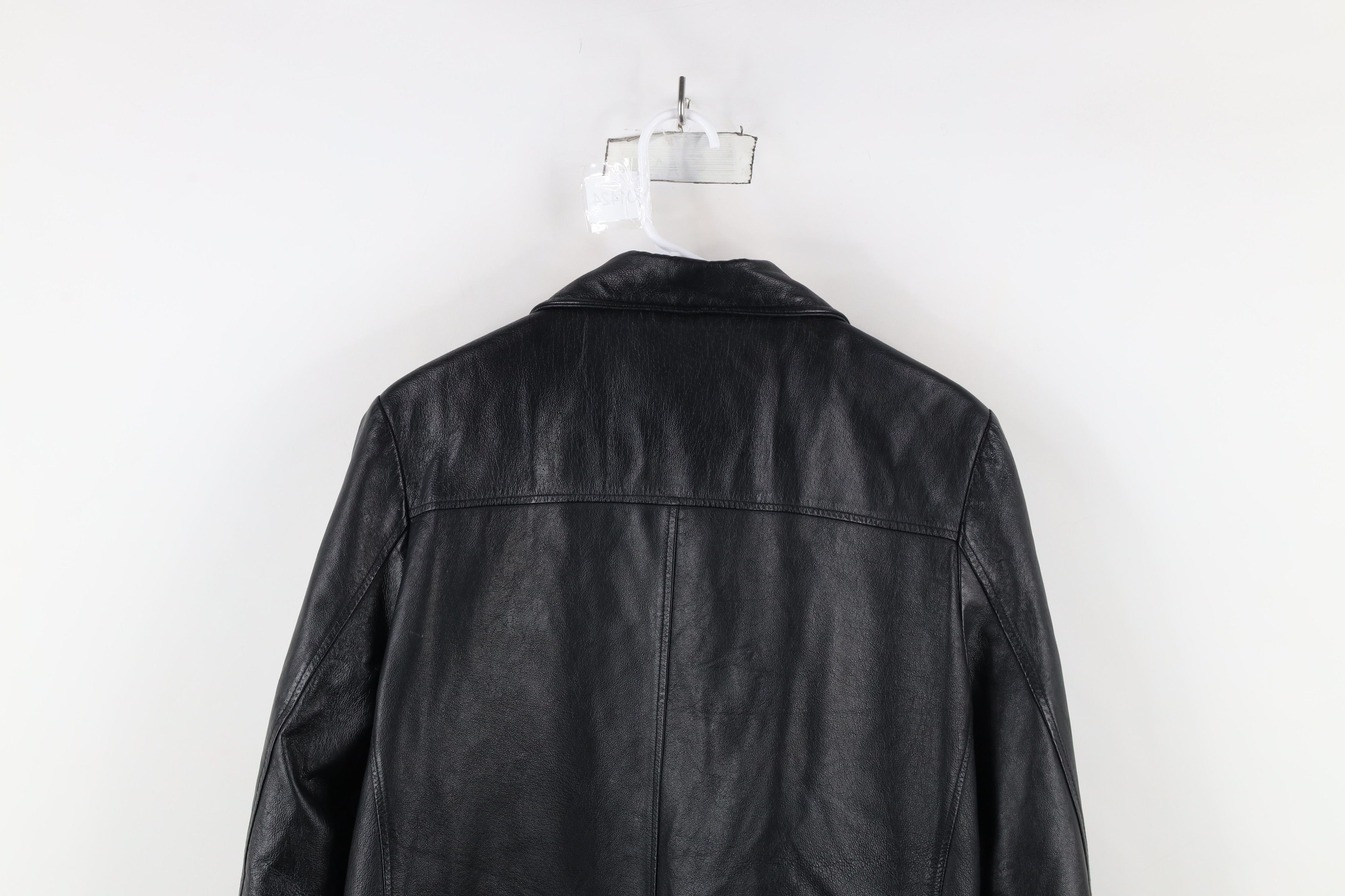 Vintage Vintage 90s Streetwear Quilted Leather Full Zip Jacket Size M / US 6-8 / IT 42-44 - 13 Thumbnail