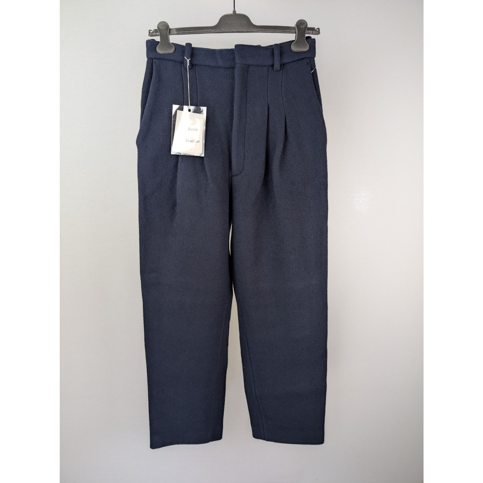 Acne Studios o1rshd1 Casual Pants in Navy Blue Size US 32 / EU 48 - 2 Thumbnail