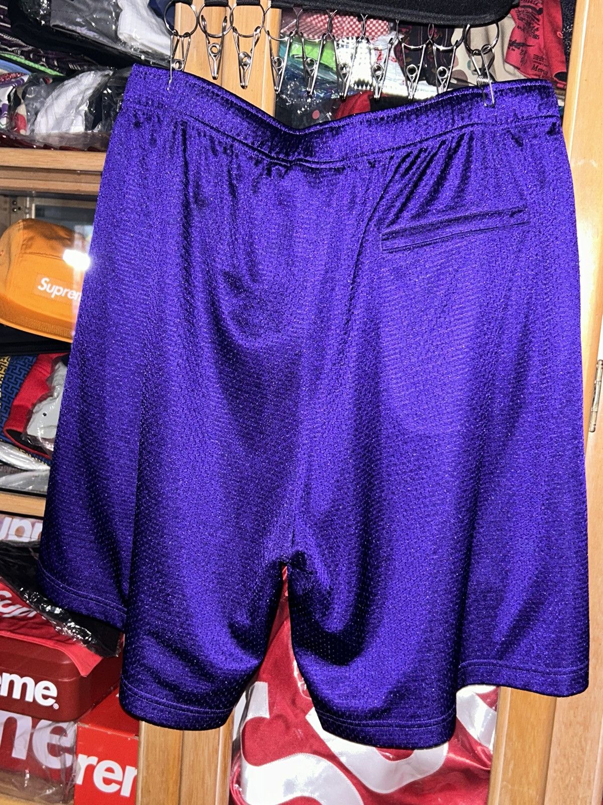 Supreme Supreme Small Box Baggy Mesh Short Purple SS25 Large NEW Size US 34 / EU 50 - 3 Thumbnail