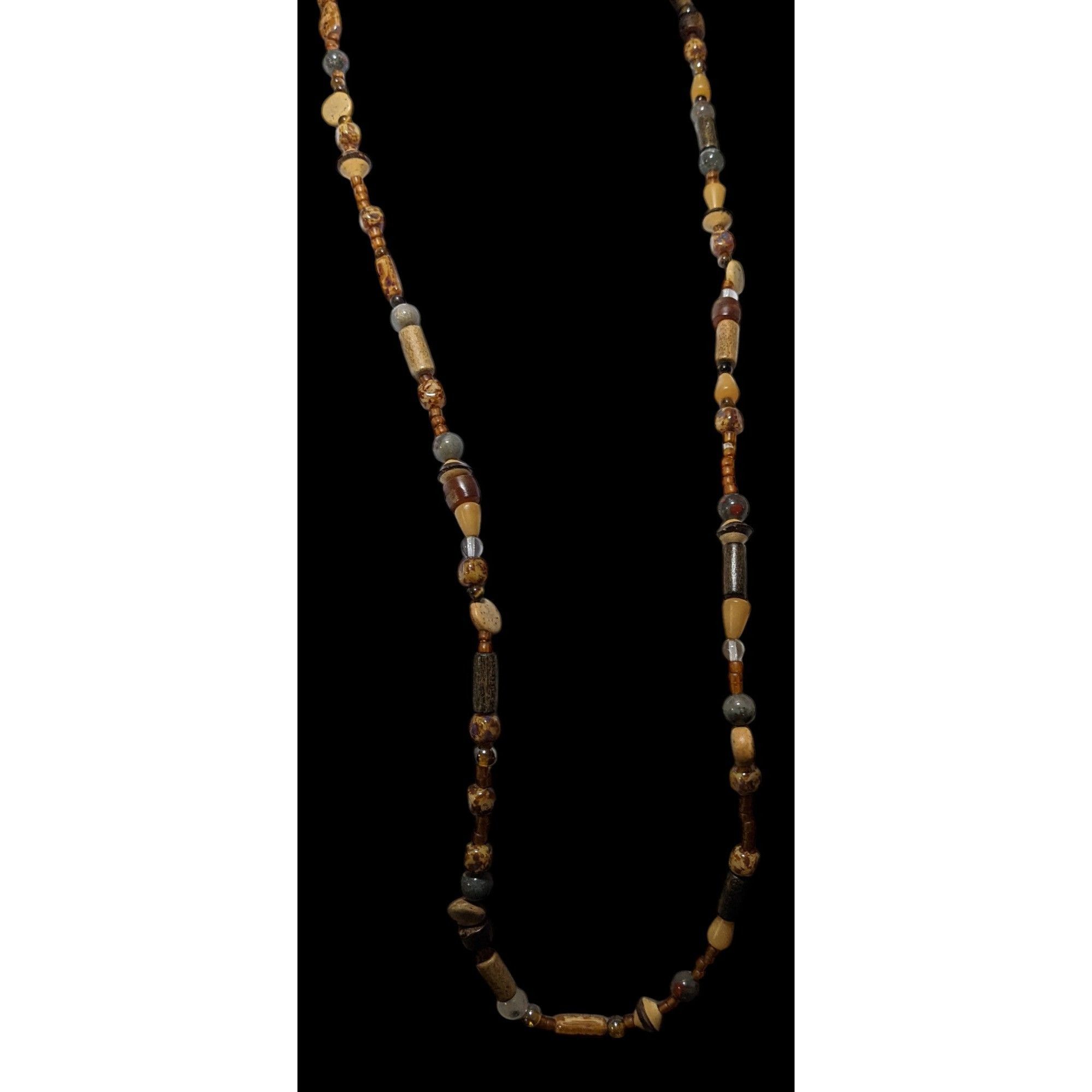 Other Earthy Handmade Mixed Media Beaded Necklace Size ONE SIZE - 5 Thumbnail