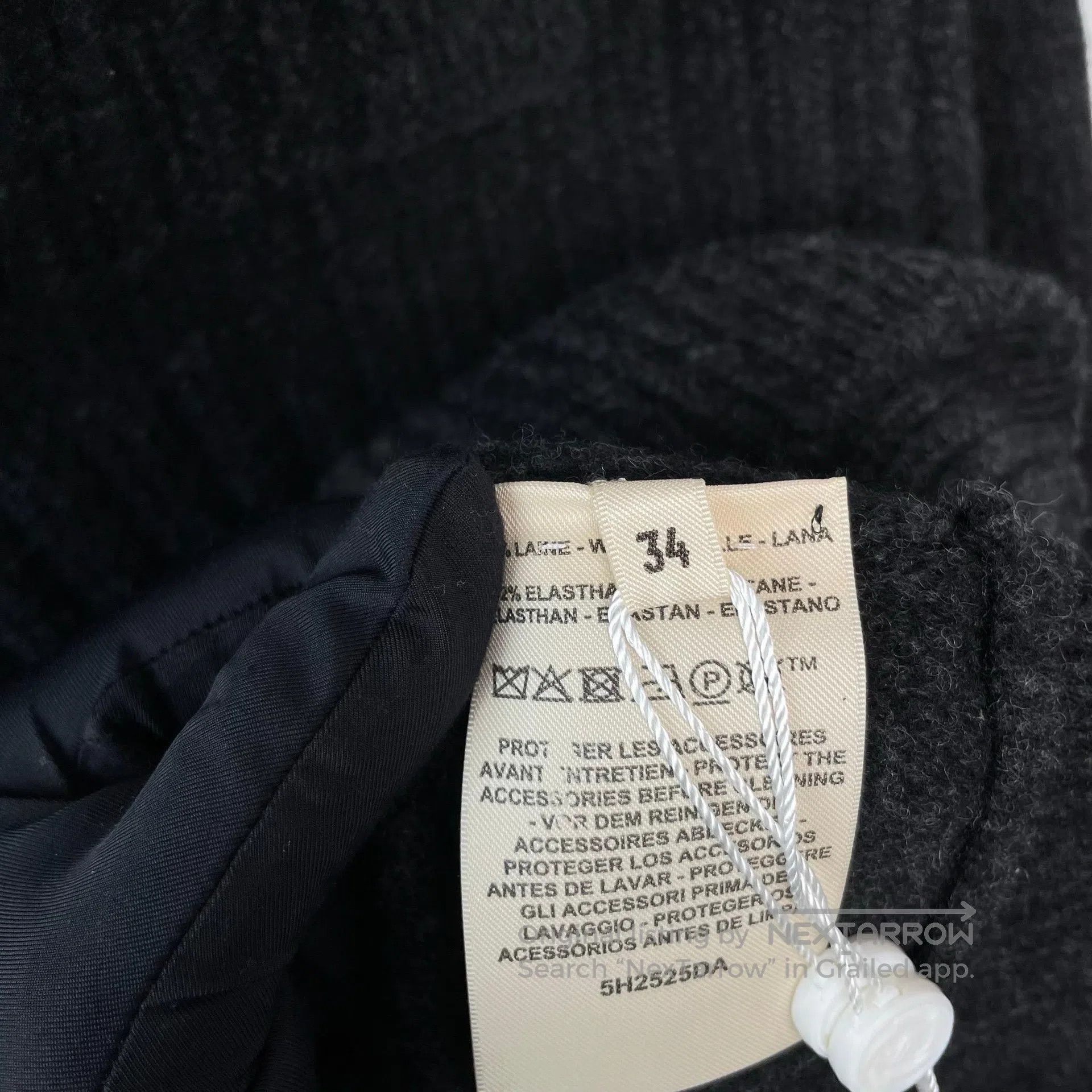Hermes Hermes Dark Grey High Neck Long Sleeve Knit Sweater| Size XXS / US 00 / IT 34 - 7 Thumbnail