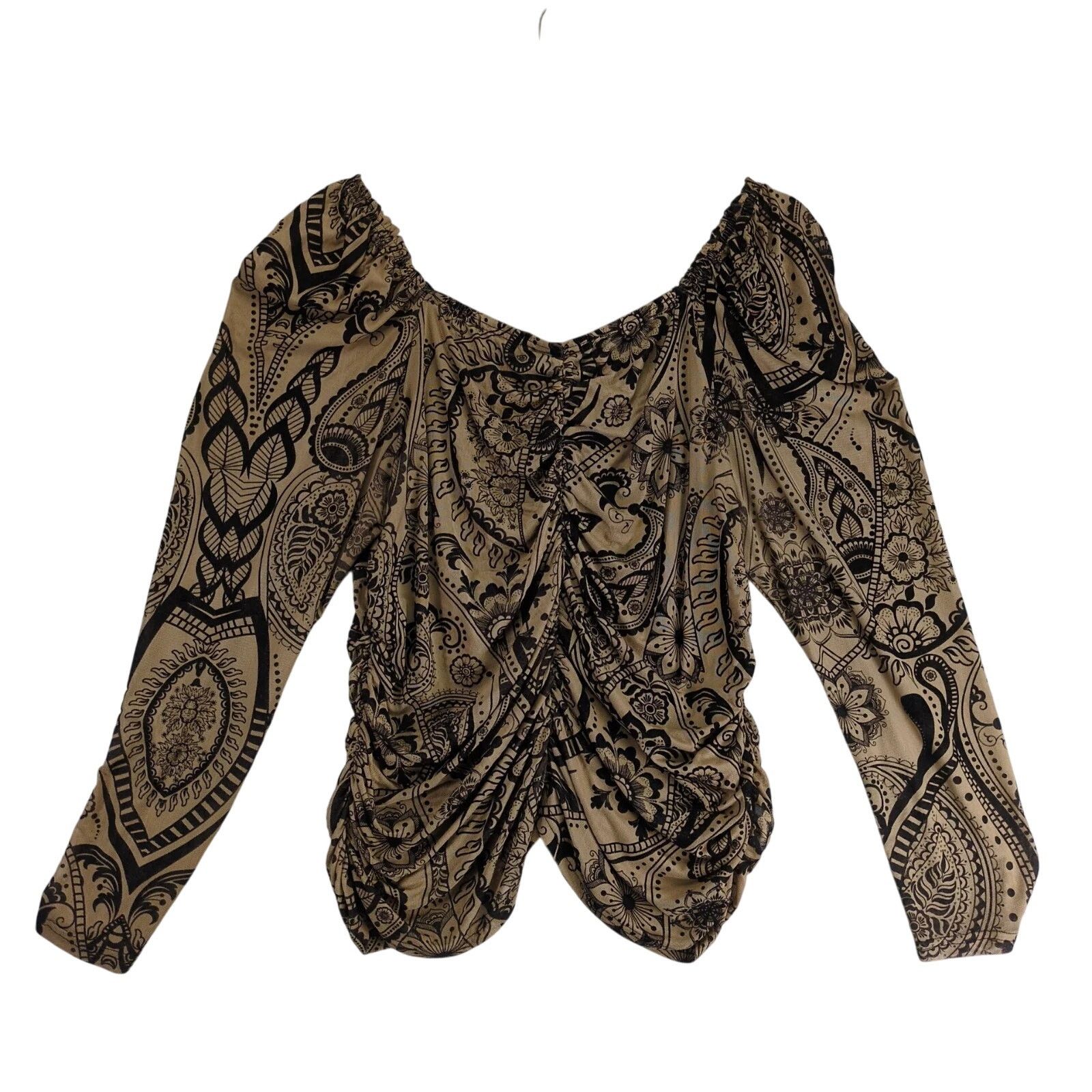 Shein Shein Curve Sheer Velour Ruched Top Women's Plus Size 4XL Size 4XL / US 24-26 - 2 Thumbnail