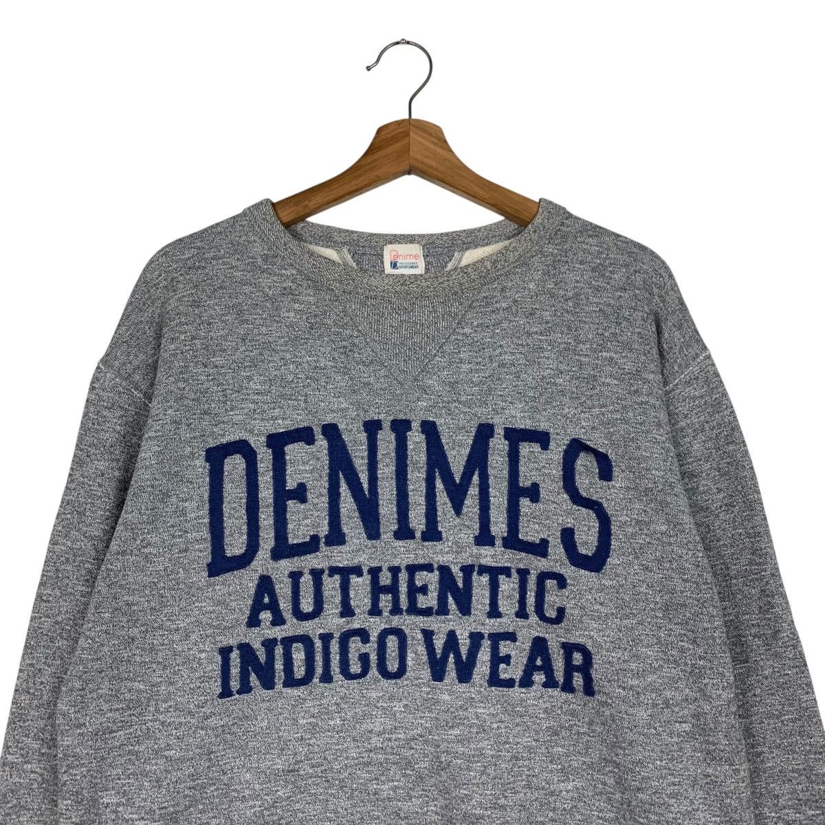 Denime 90’s DENIMES Indigo Wear Crewneck Sweatshirt #3626-C166 Size US M / EU 48-50 / 2 - 2 Thumbnail