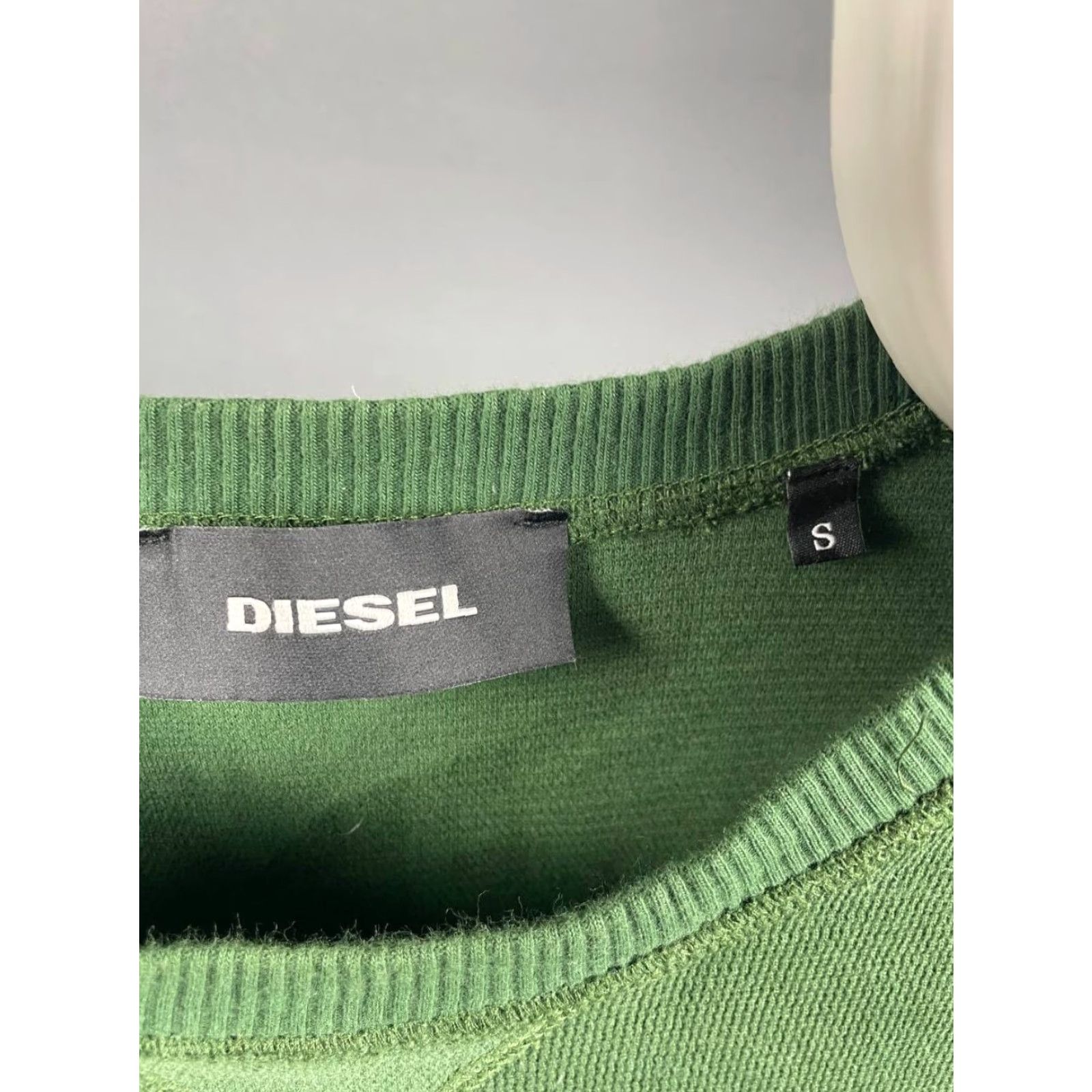 Diesel Diesel Sweater Shirt Mens S Green Cotton Crew Neck Pullover Long Sleeve Size US S / EU 44-46 / 1 - 3 Thumbnail