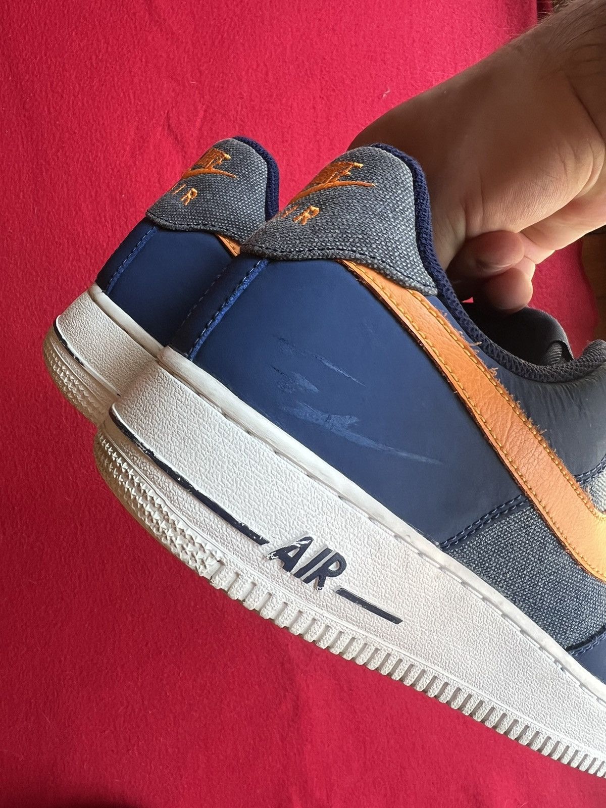Nike Nike Air Force 1 Low Storm Blue Denim Size US 10 / EU 43 - 9 Thumbnail