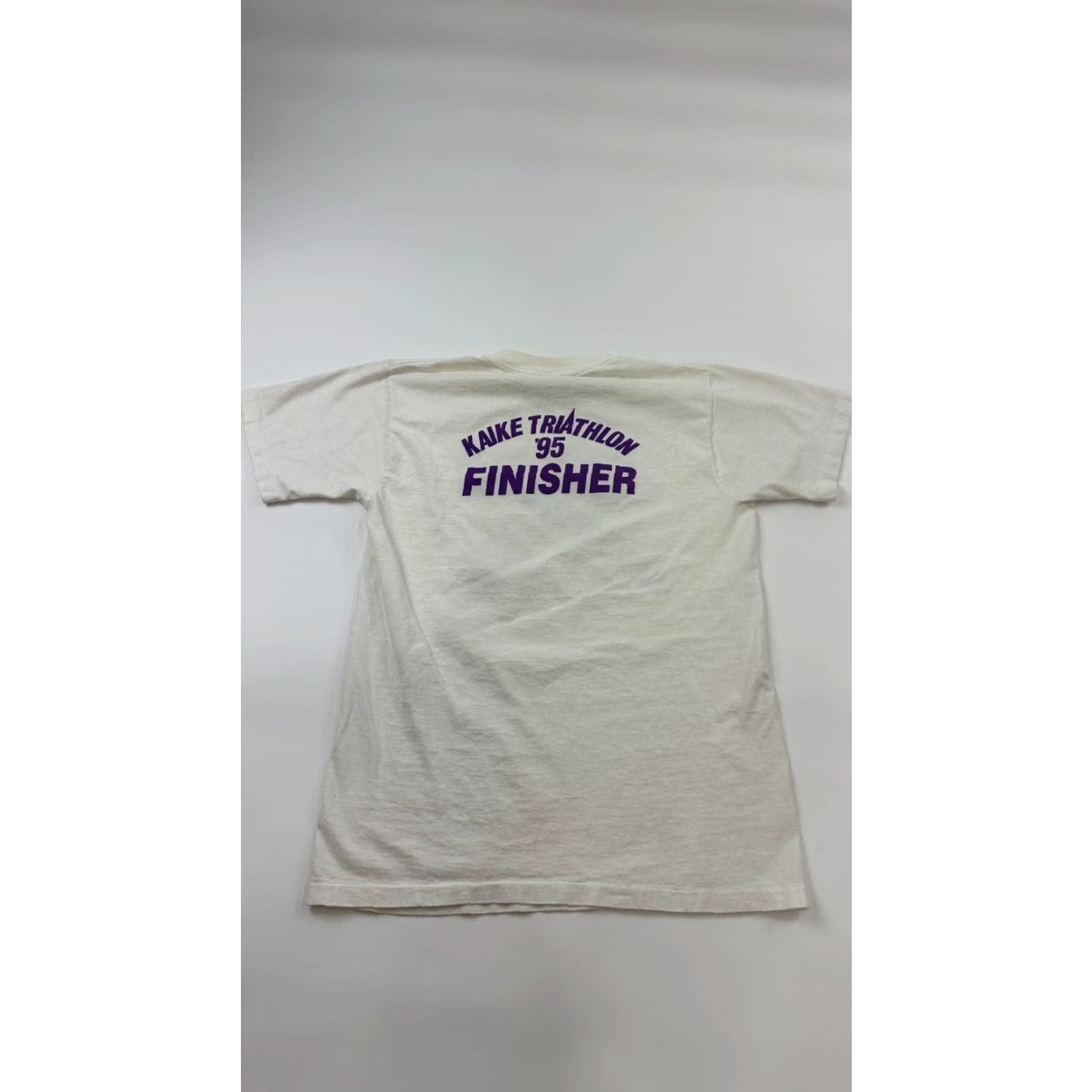 Vintage All Sport Kaike Triathlon Shirt Mens Medium White Graphic Short Sleeve Tee Outdoor Size US M / EU 48-50 / 2 - 2 Thumbnail