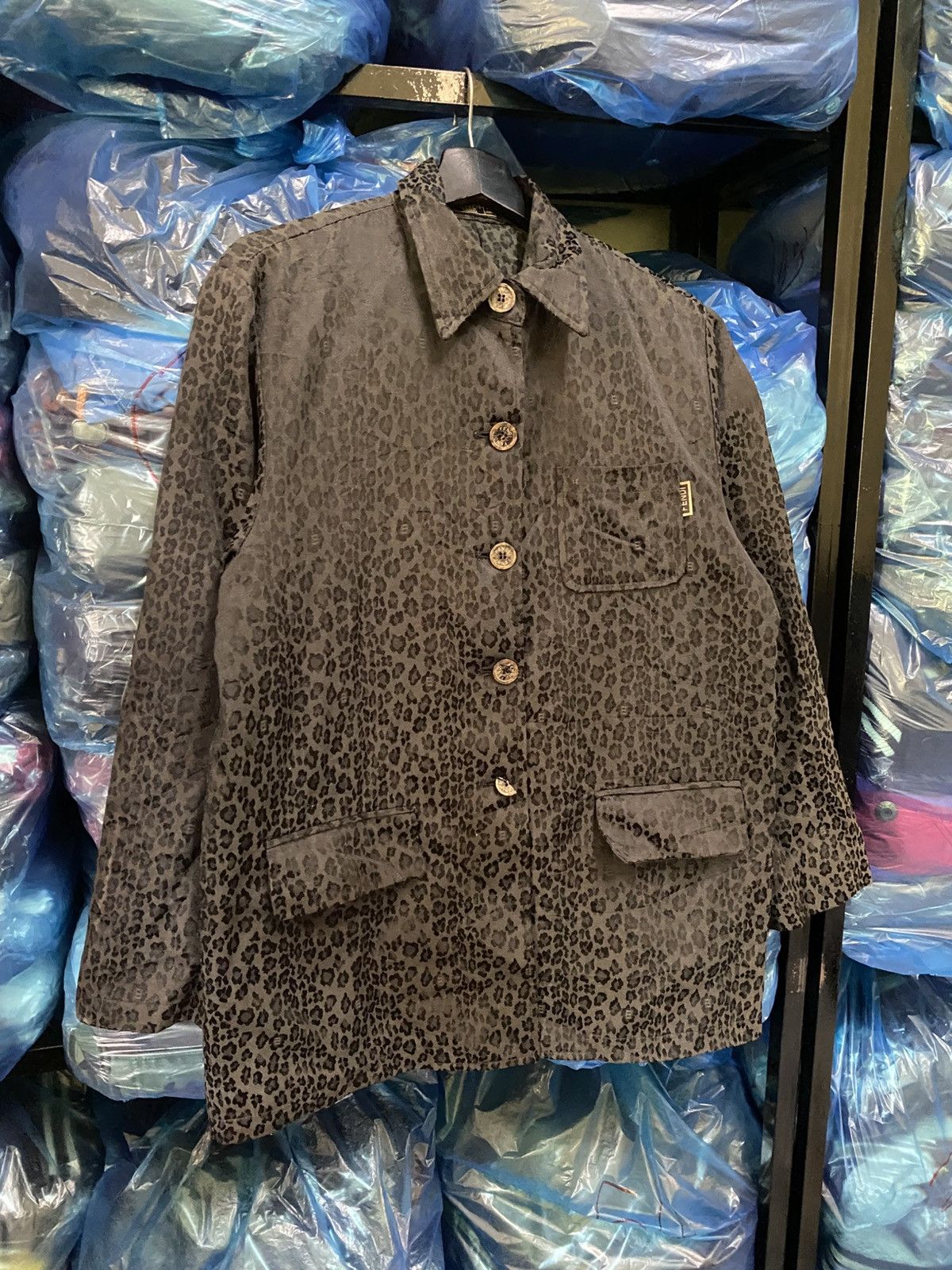 Fendi VINTAGE FENDI LEOPARD MONOGRAM JACKET Size US M / EU 48-50 / 2 - 3 Thumbnail