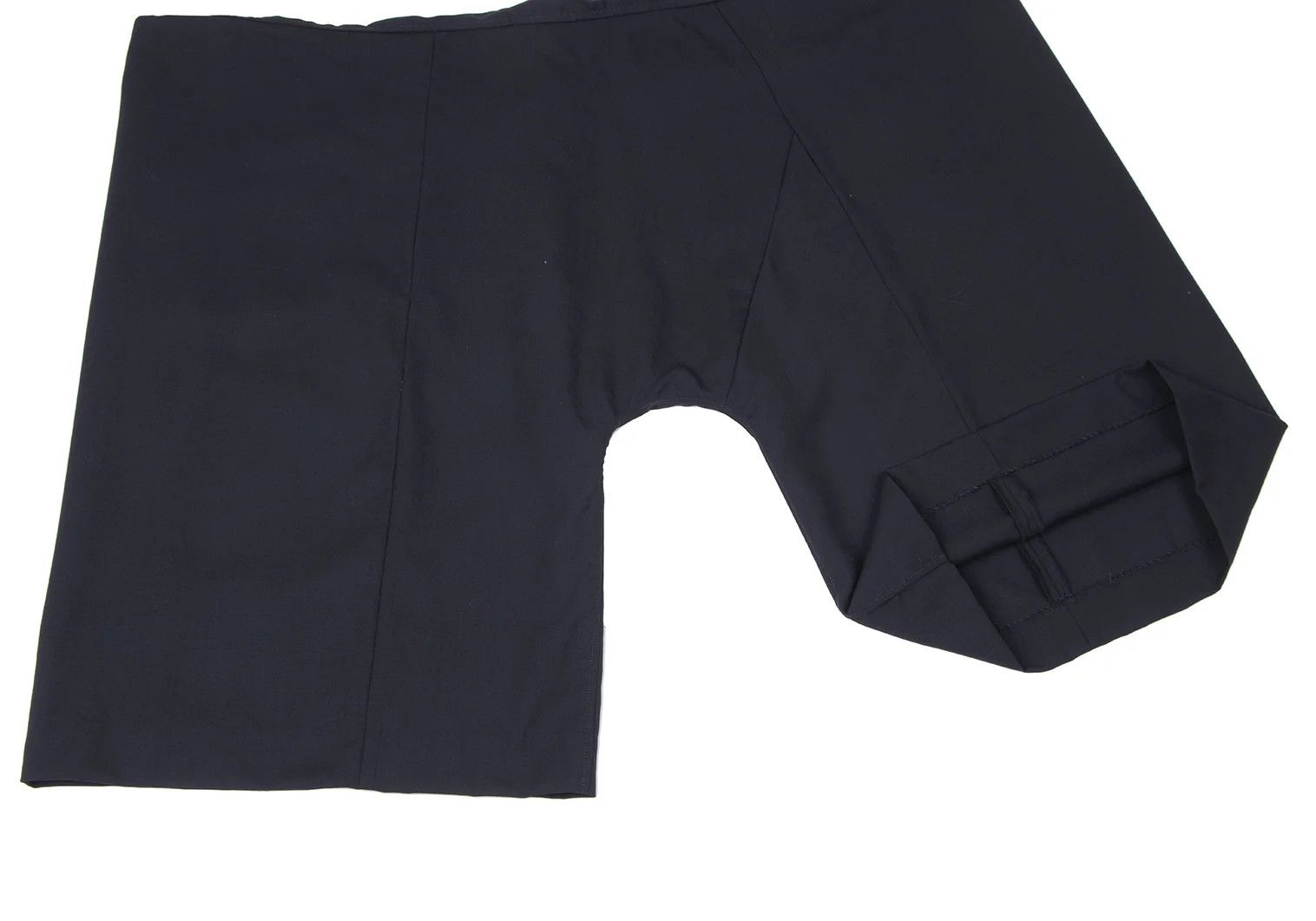 Ganryu Wool Gathered Design Wide Cropped Pants in Navy, Size M Size US 36 / EU 52 - 8 Thumbnail
