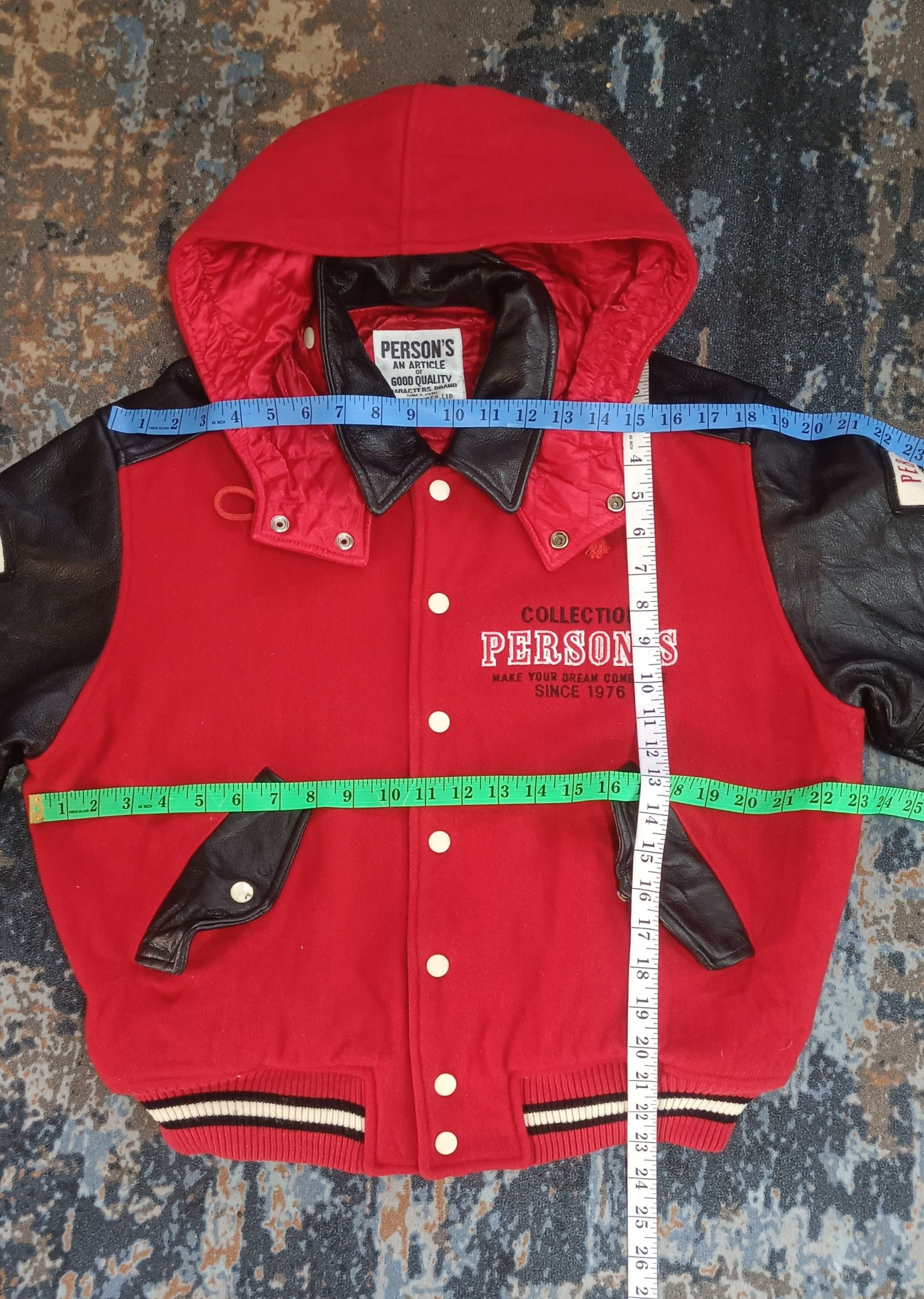PERSON'S Vintage Person's An Atircle Collection Wool & Leather Jacket Size US L / EU 52-54 / 3 - 14 Thumbnail