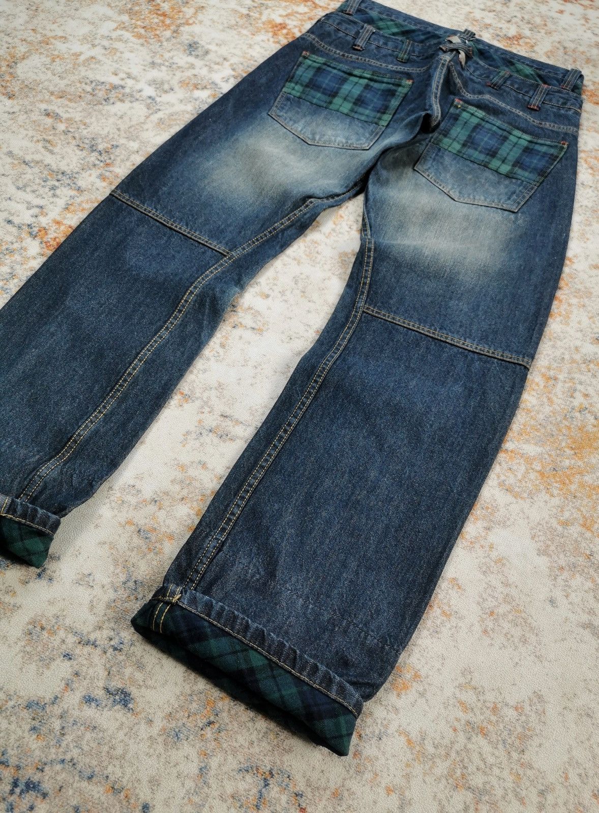 Designer × Japanese Brand Dominate Double Waist Jeans (LG102) Size US 32 / EU 48 - 4 Thumbnail