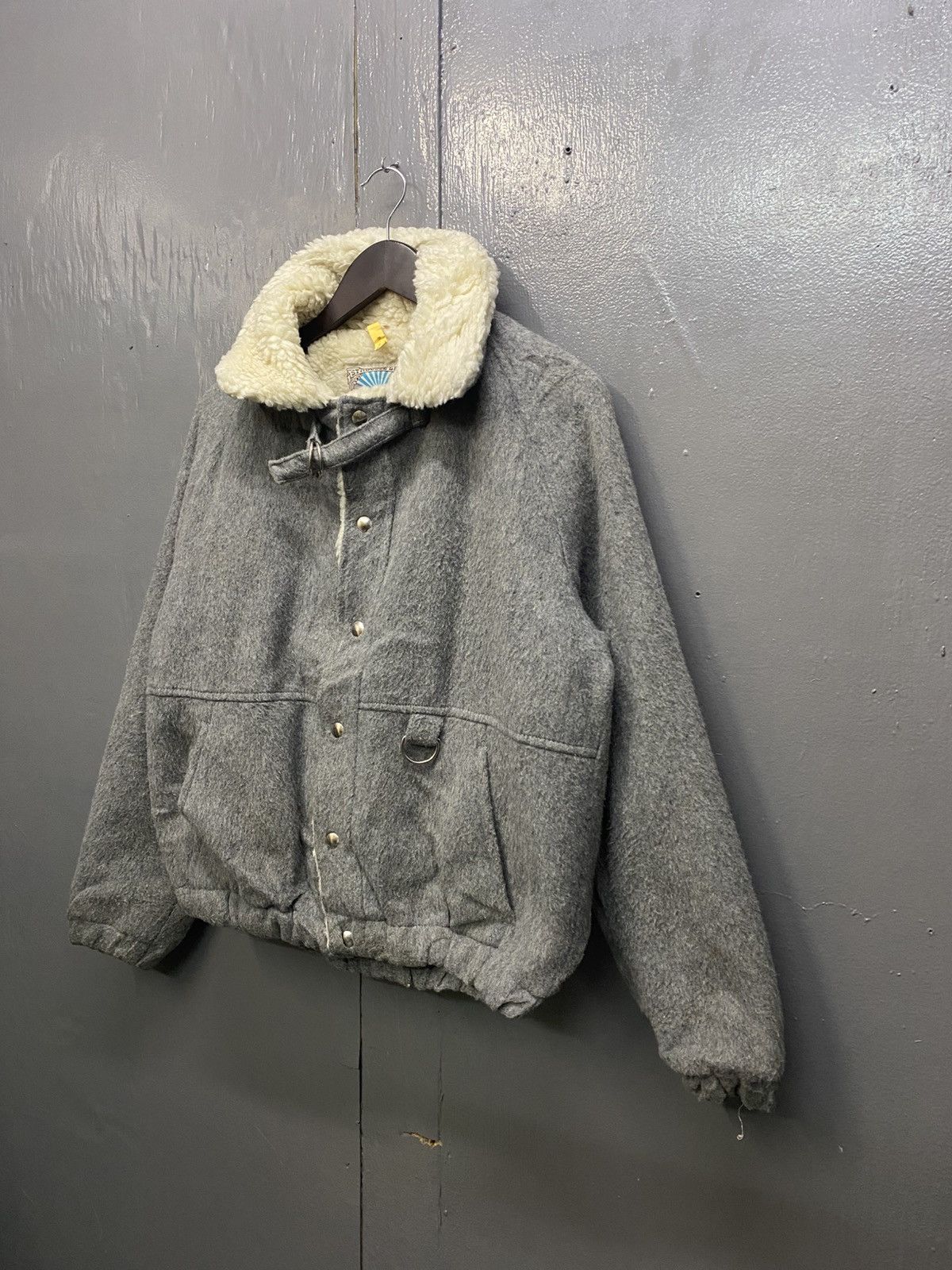 Vintage Vintage William Barry Struggle Gear Shearling Wool Jacket Size US S / EU 44-46 / 1 - 2 Thumbnail
