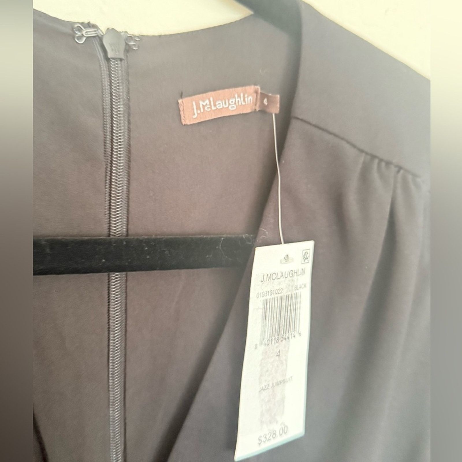 J.McLaughlin J. McLaughlin Black Jumpsuit Pockets, Back Zip- Size 4 Size 27" / US 4 / IT 40 - 10 Thumbnail